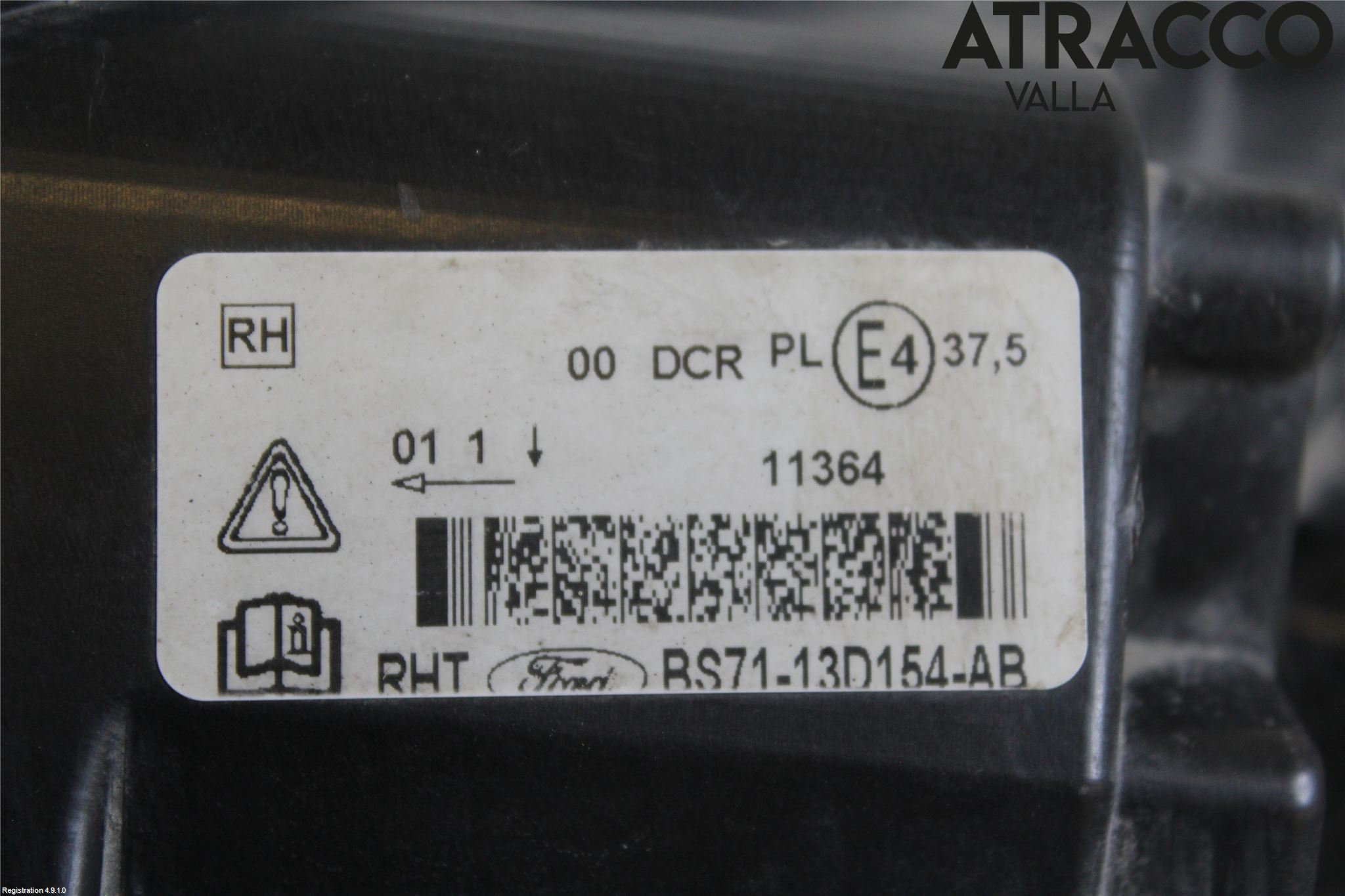 Ford MONDEO 07-15 Frontlykt Høyre