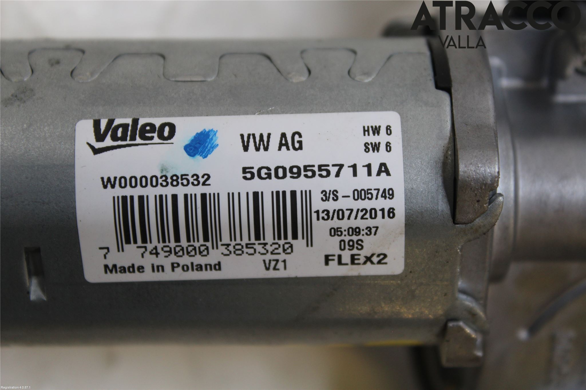 Volkswagen VW GOLF / E-GOLF VII 13-20 Viskermotor Bakluke
