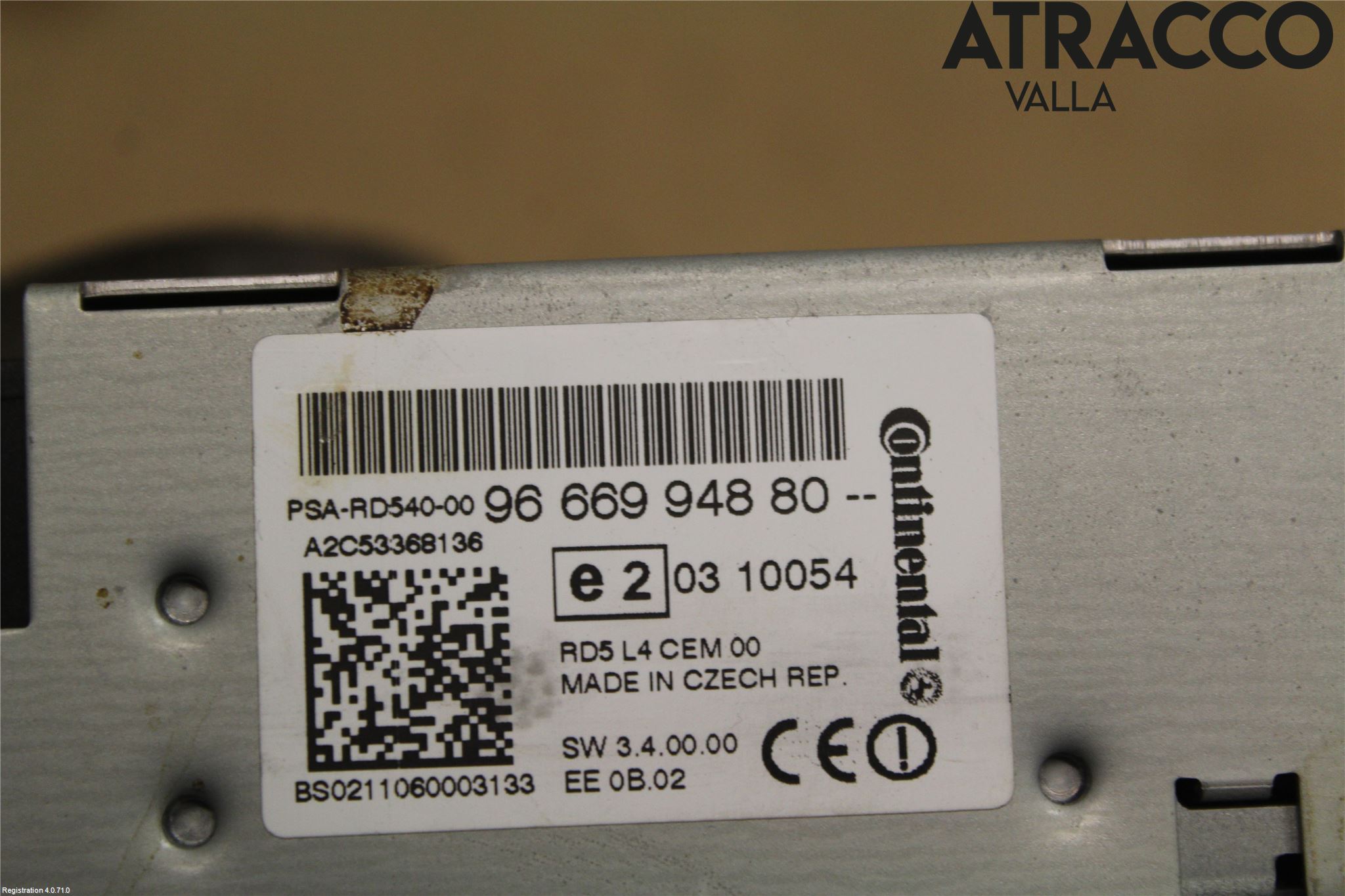 Peugeot 508 11-18 Stereo Radio Med Cd