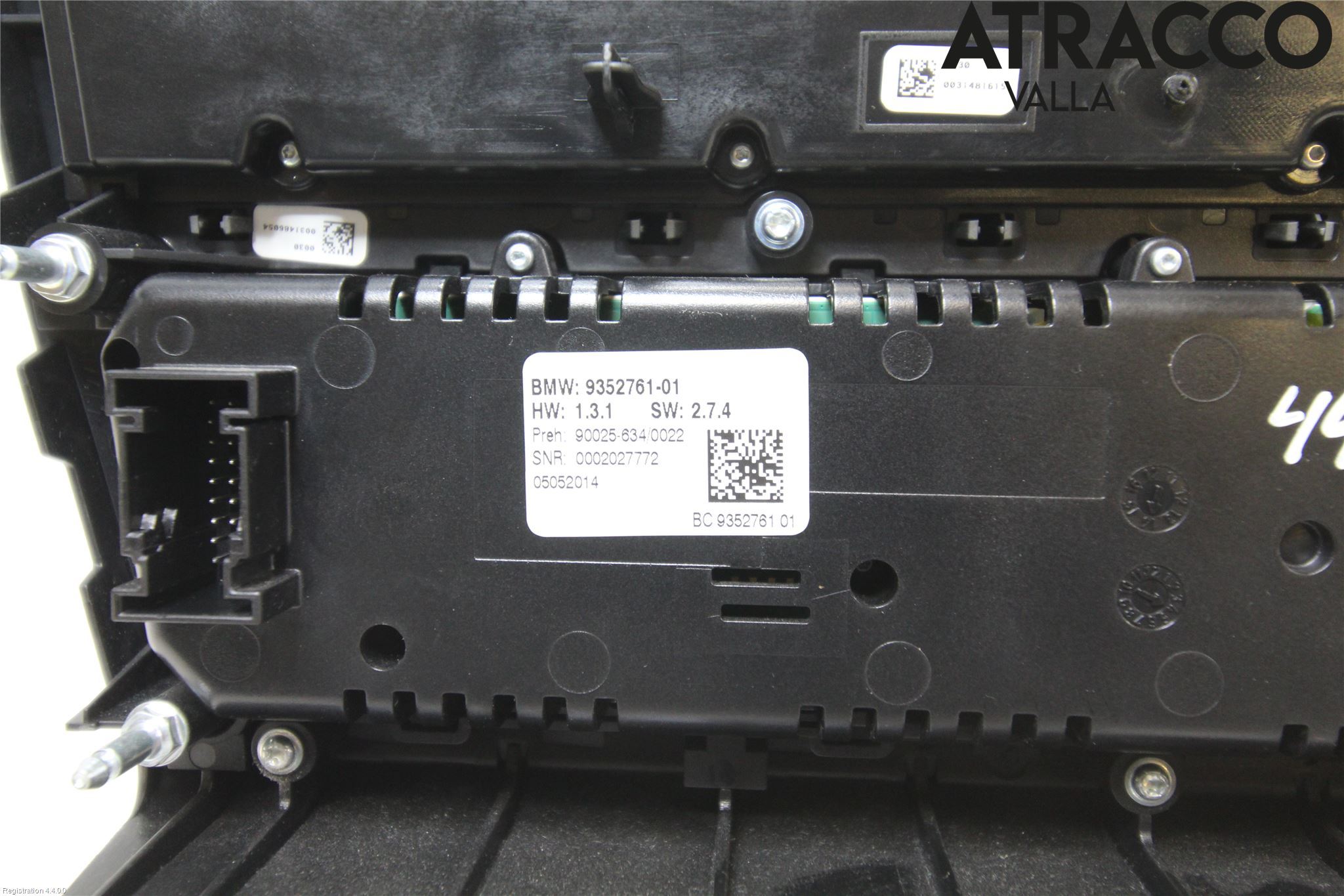 BMW 5 F10/F11/F18 09-17 Varme Ac Betjening-Display