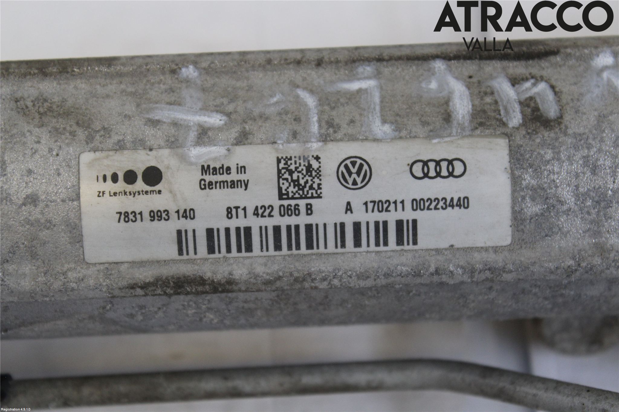 Audi A5 07-16 Servo Snekke - Tannstang