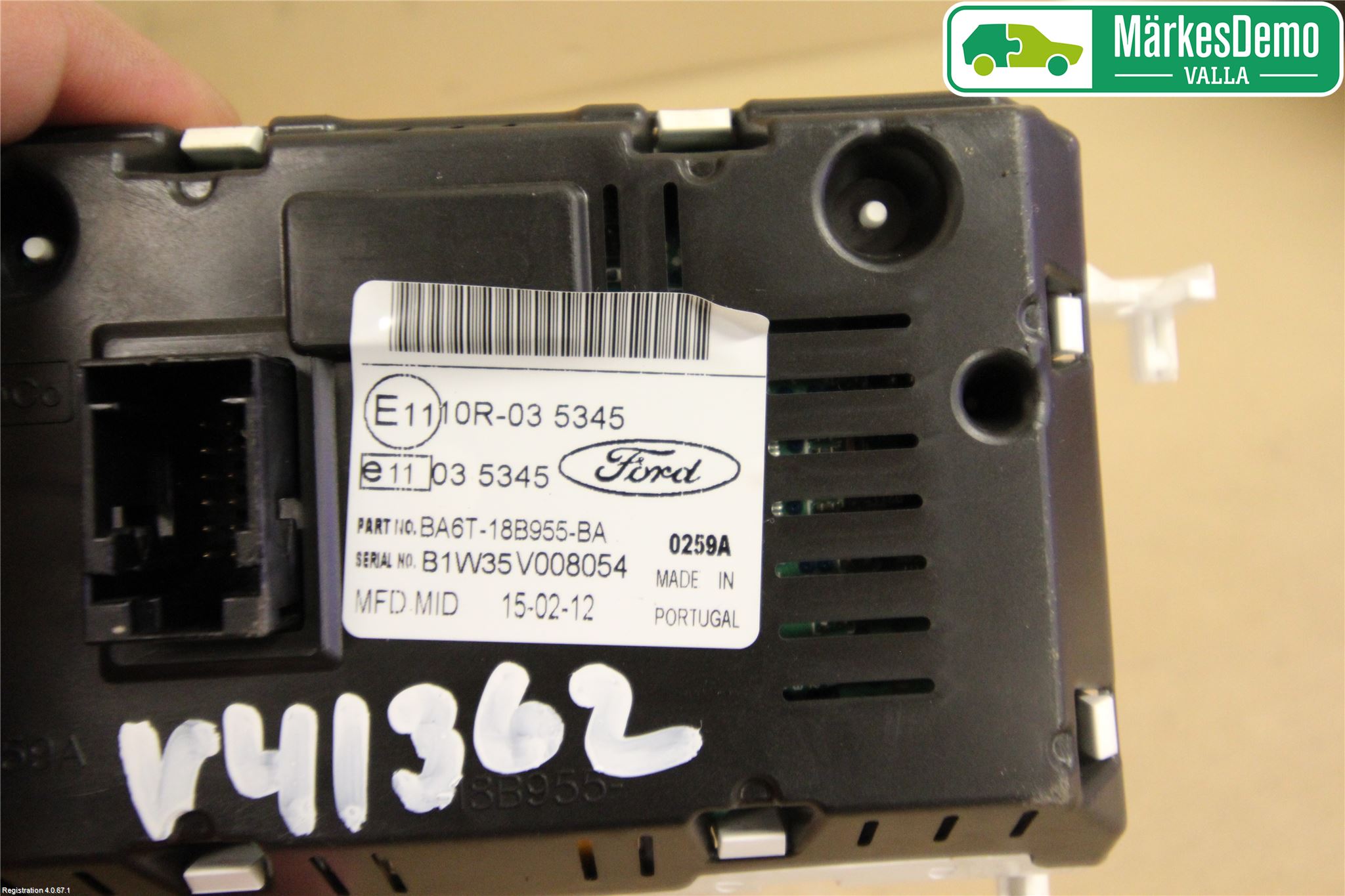 Ford FIESTA 09-12 Instr Varselys - Display