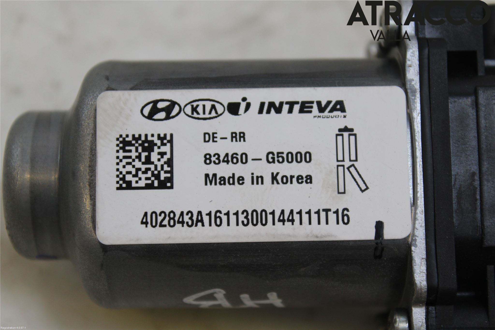 Kia NIRO (DE) 17-22 Vindusheismotor