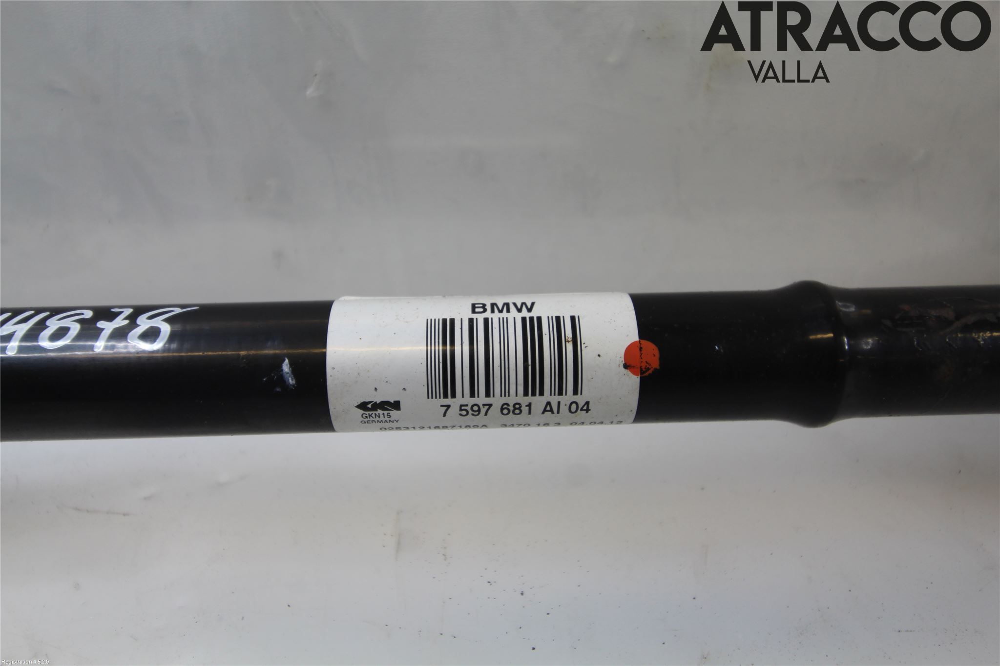 BMW 3 F30/F31/F80 12-19 Drivaksel Bak Kompl Venstre