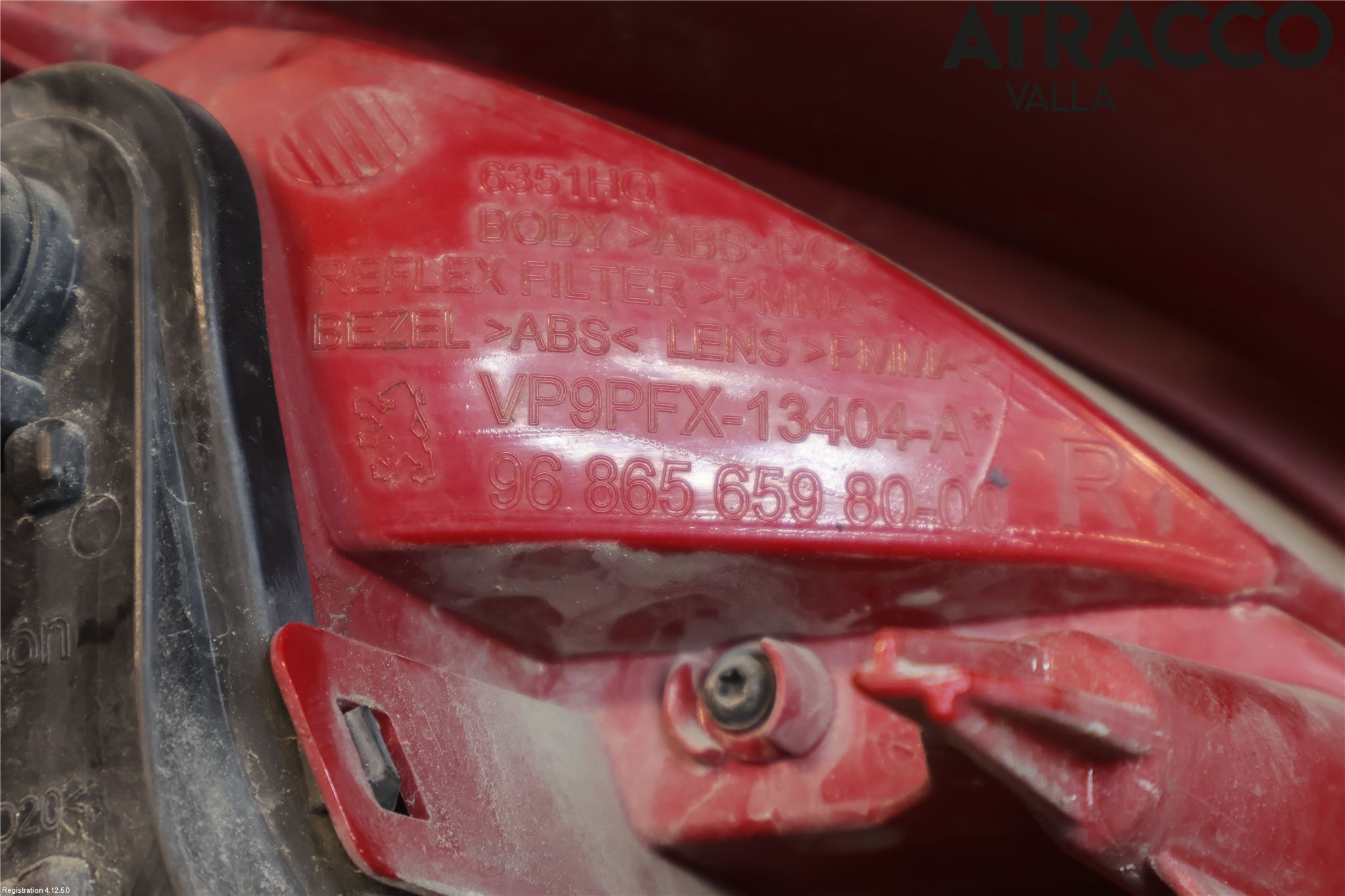 Peugeot 207 Baklykt Høyre