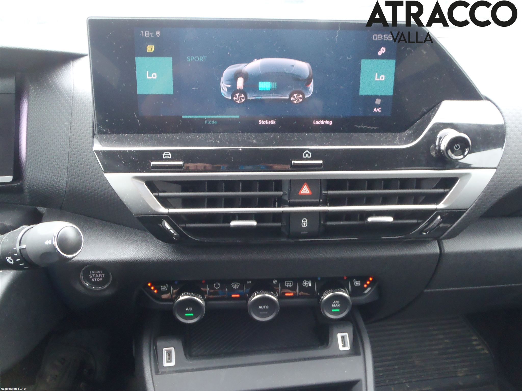 Citroen C4/E-C4 C4X/E-C4X III 21- Varme Ac Betjening-Display