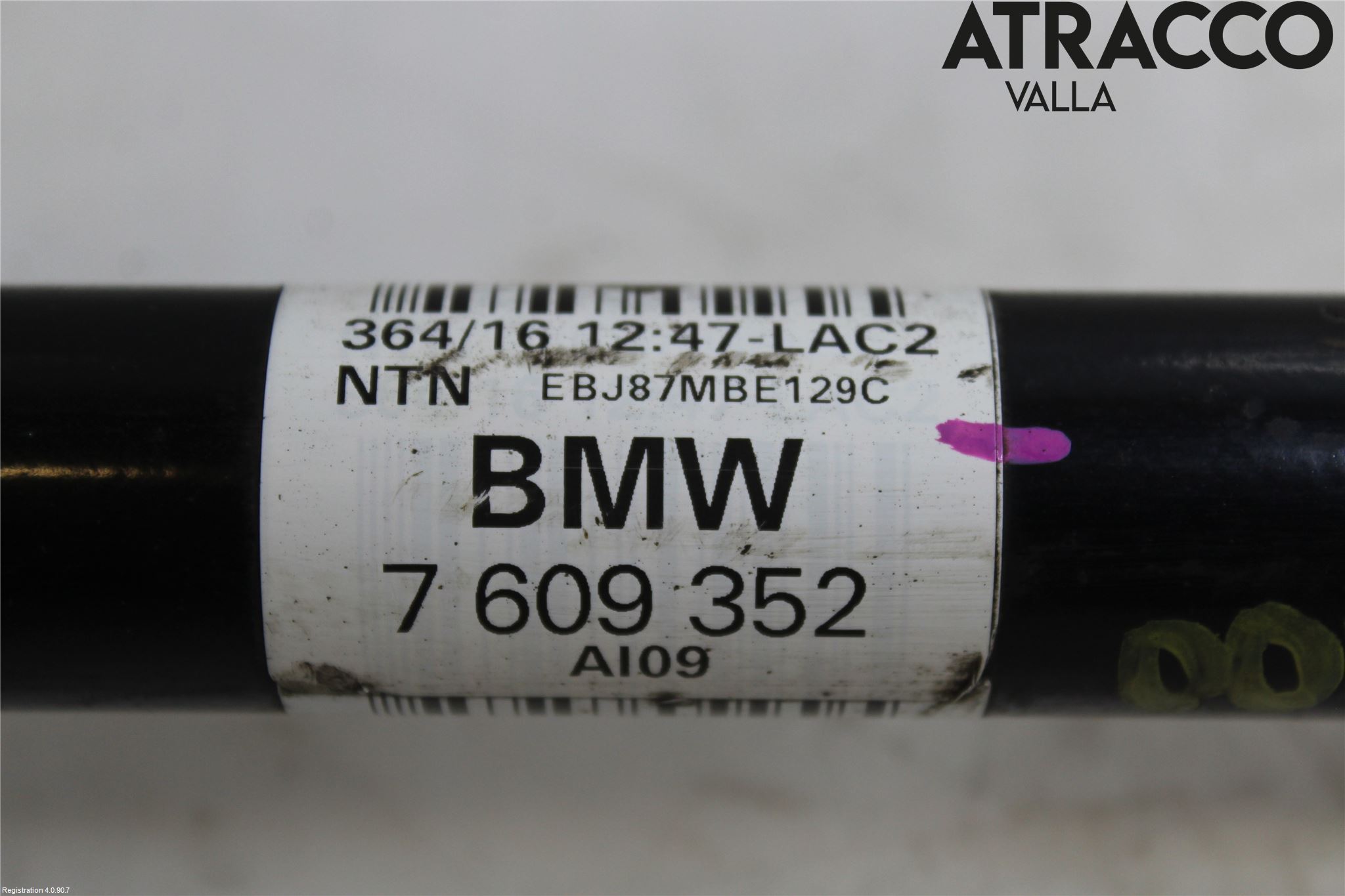 BMW 1 F20/F21 11-19 Drivaksel Bak Kompl Høyre