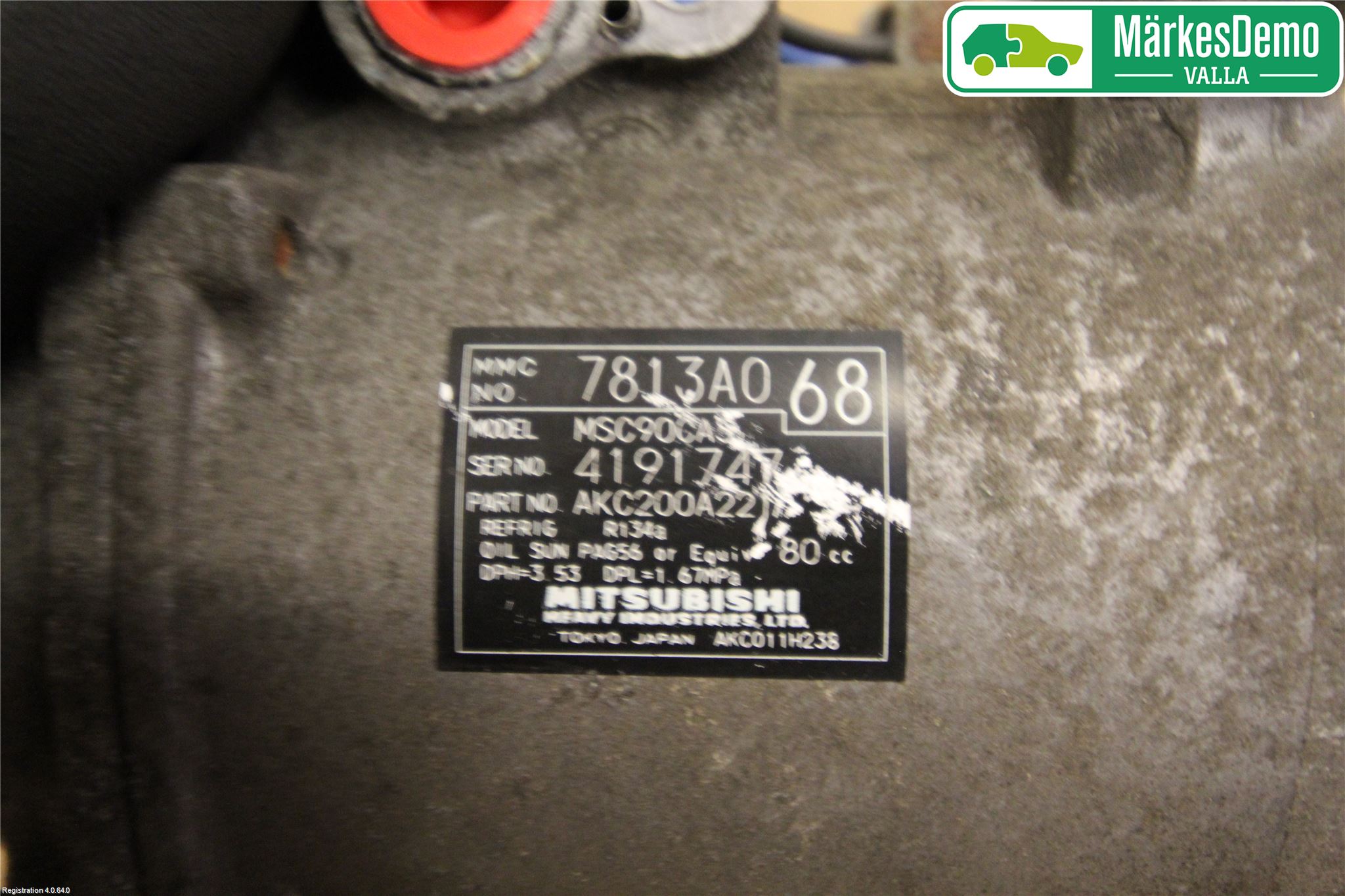 Mitsubishi LANCER 07-14 Varme Ac Kompressor