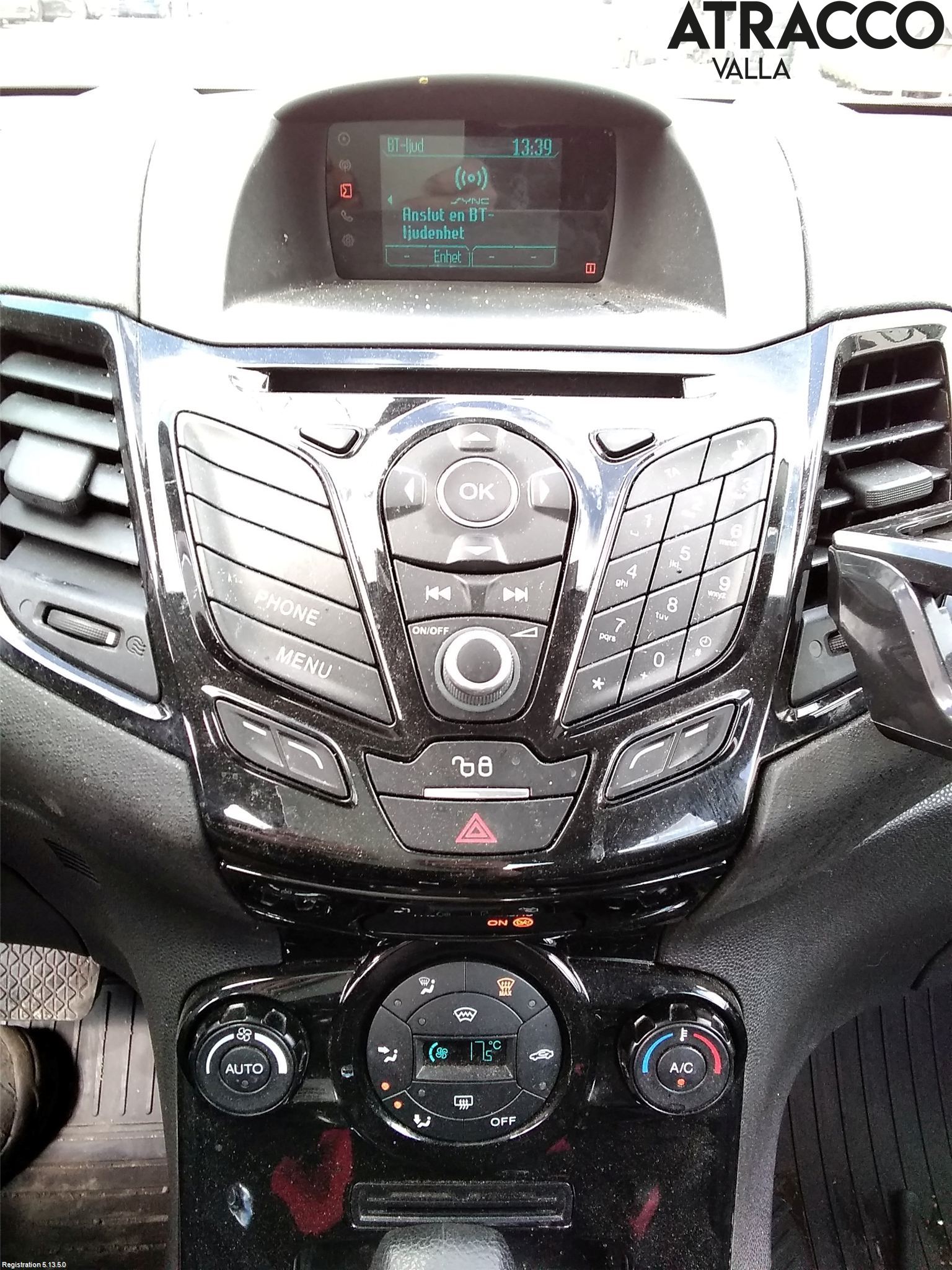 Ford FIESTA 13-17 Varme Ac Betjening-Display