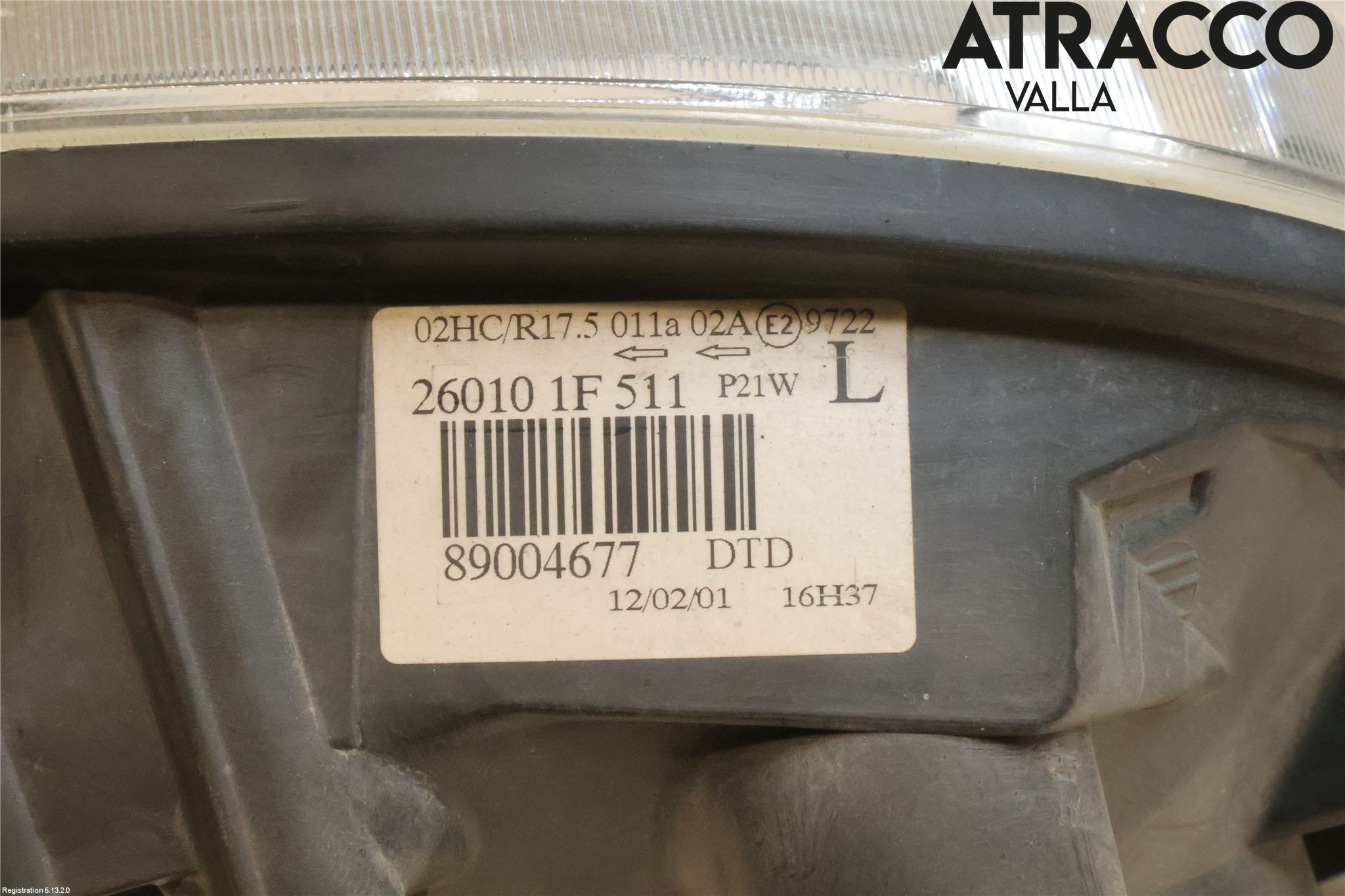 Nissan MICRA 99-02 Frontlykt Høyre