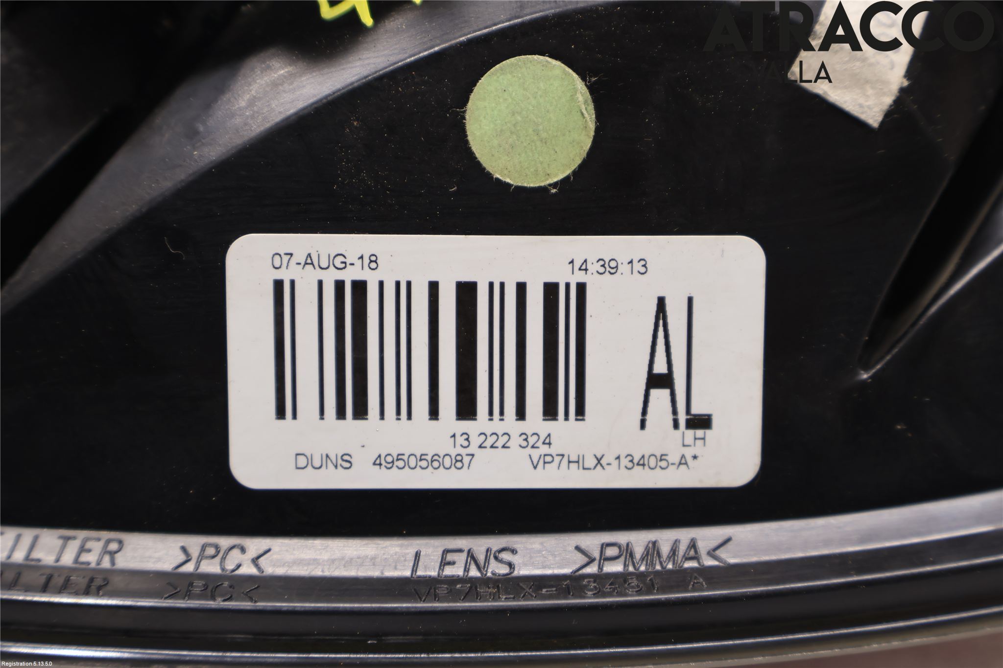 Opel ASTRA H 04-12 Baklykt Venstre