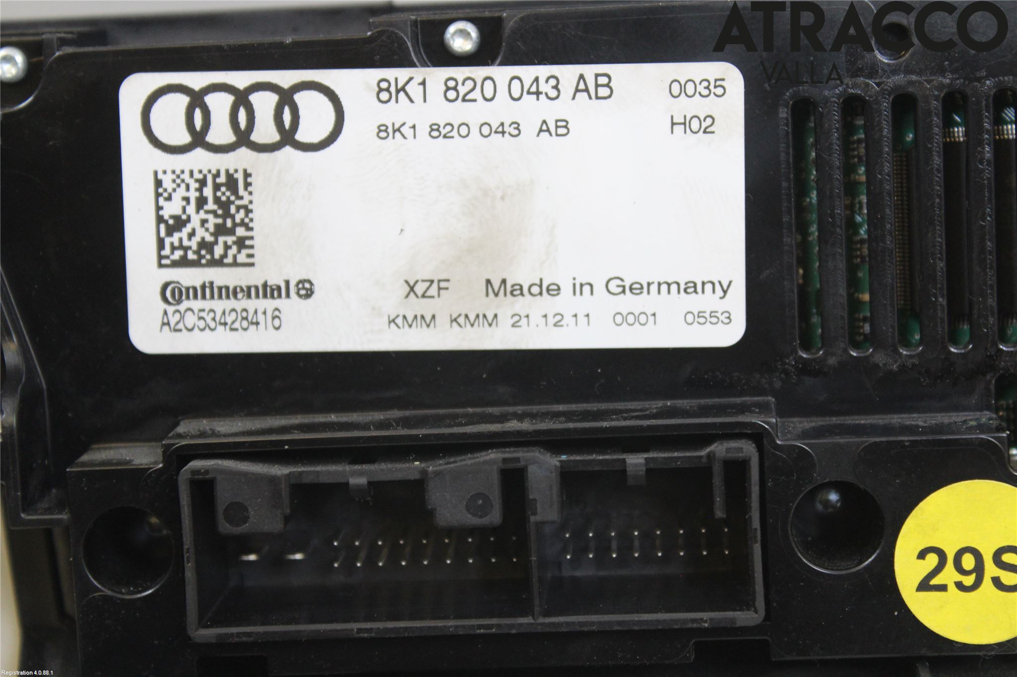 Audi A5 07-16 Varme Ac Betjening-Display