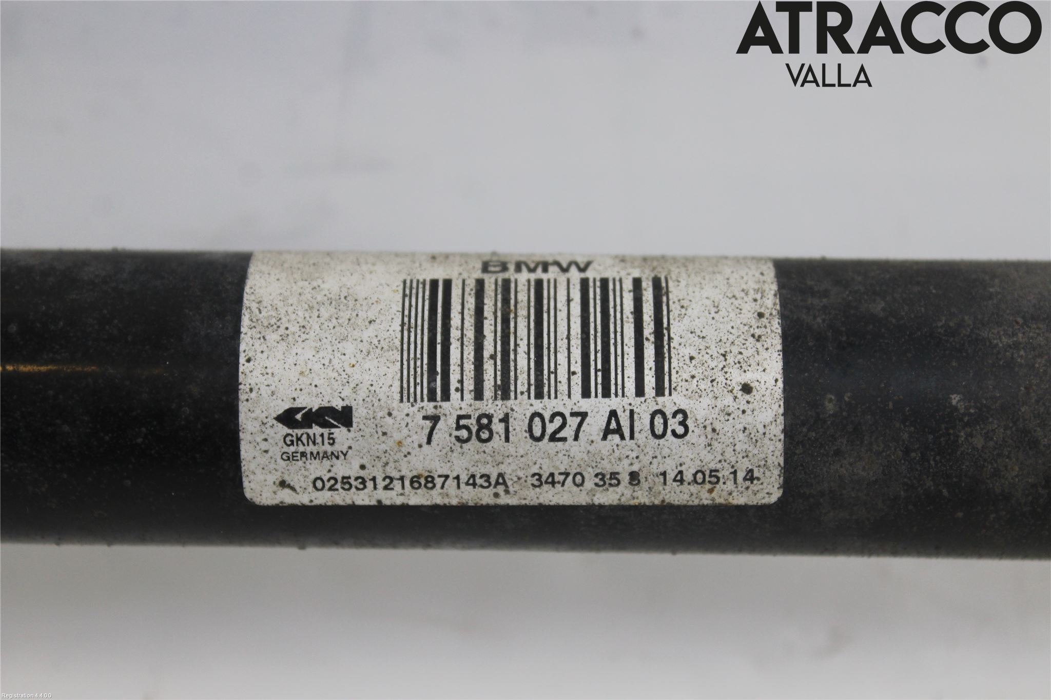 BMW 5 F10/F11/F18 09-17 Drivaksel Bak Kompl Venstre