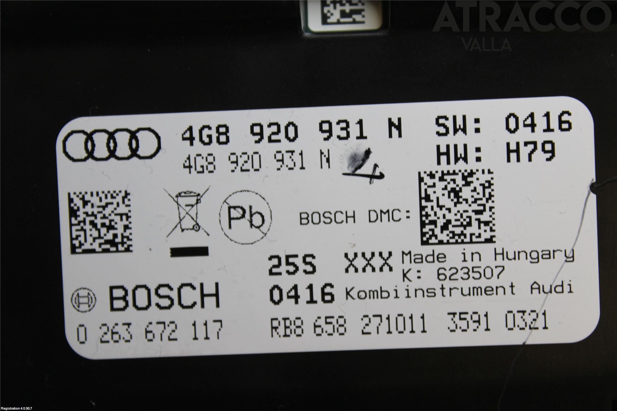 Audi A6/S6 4G 11-18 Instr Kombinert