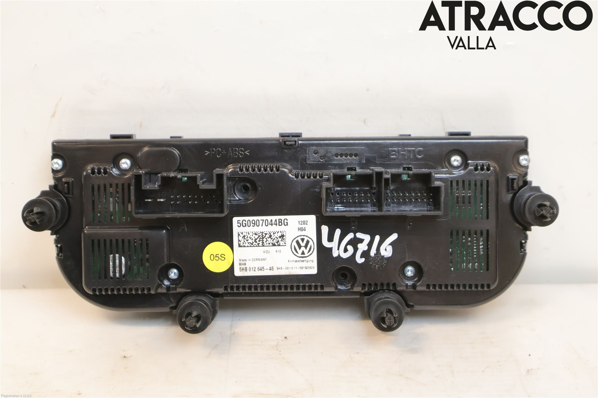 Volkswagen VW PASSAT 15-19 Varme Ac Betjening-Display