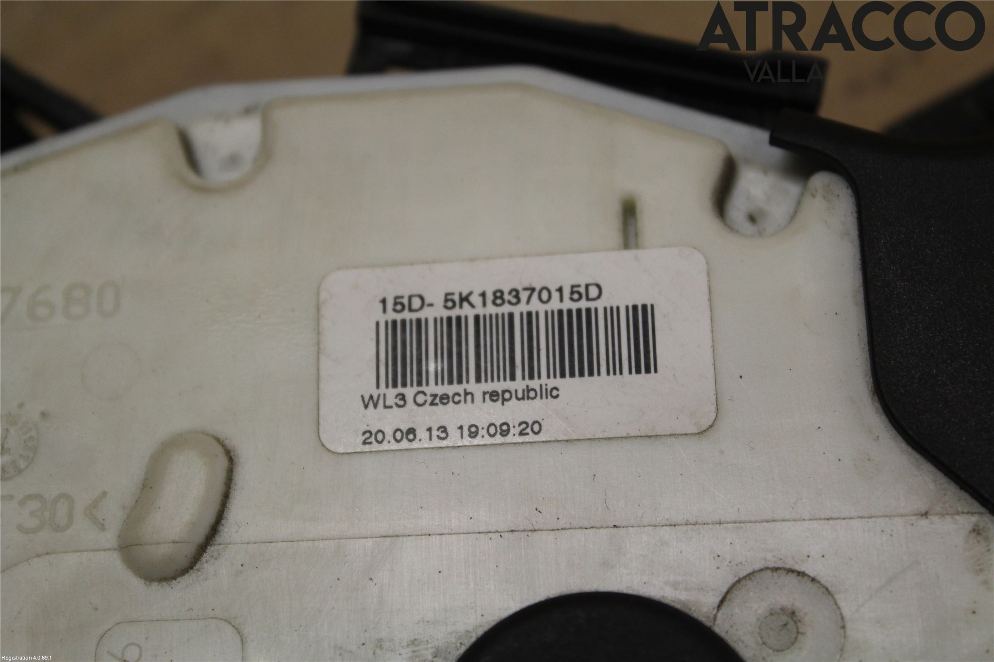 Volkswagen VW POLO 10-17 Dørlås - Låsekasse