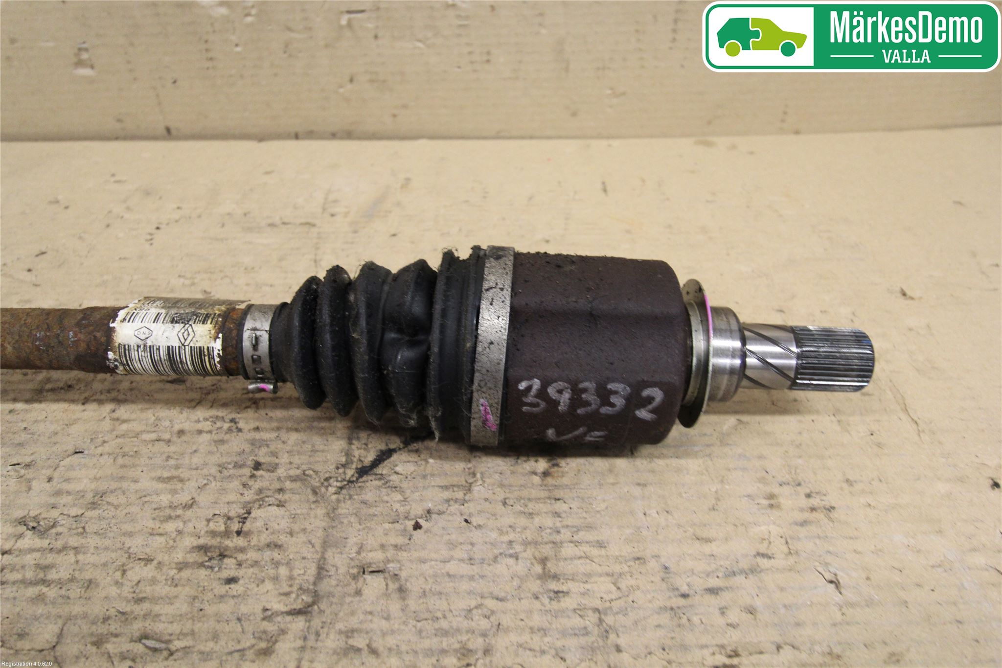 Renault MEGANE III 09-15 Drivaksel Foran Kompl Venstre