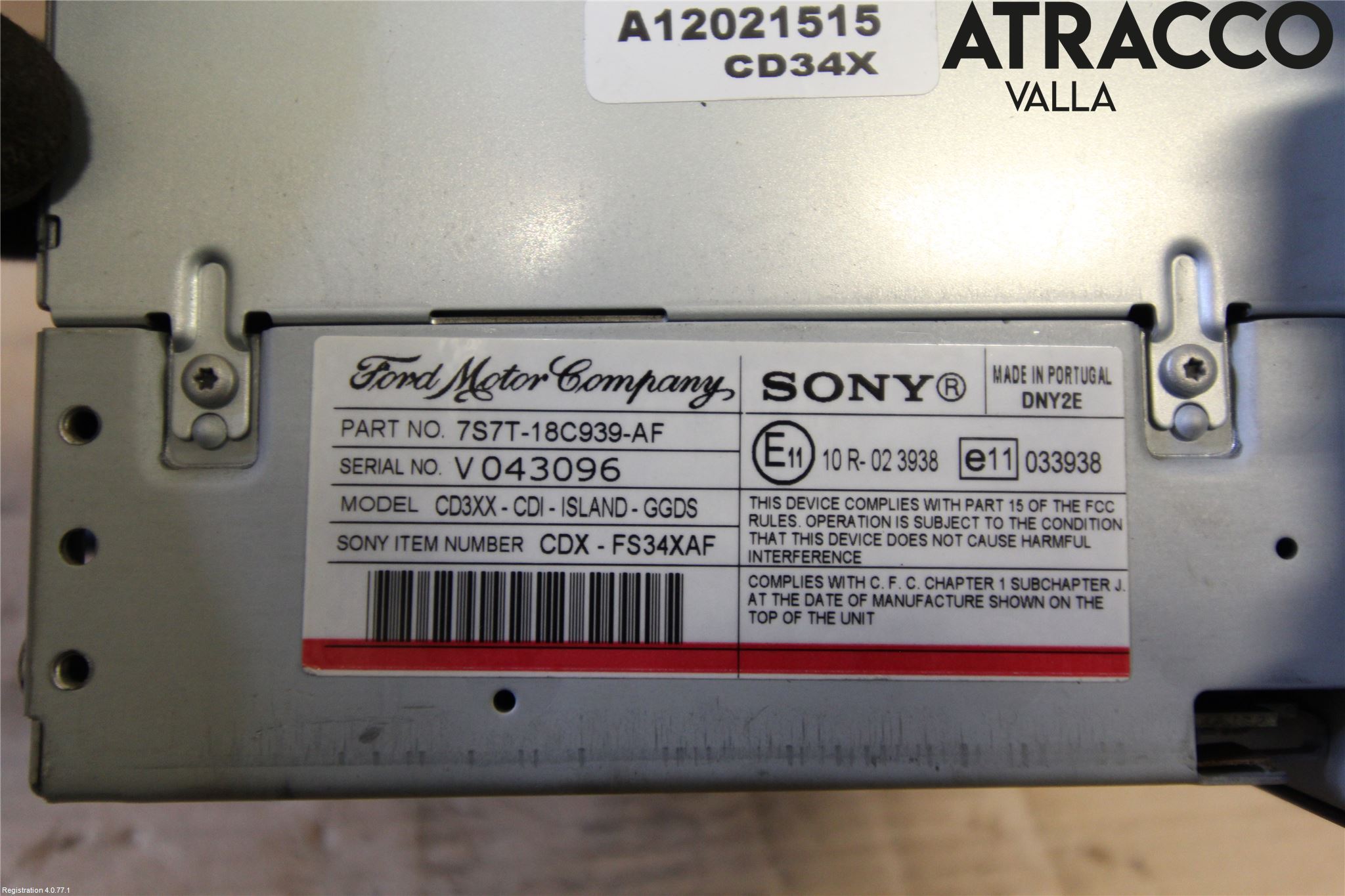 Ford S-MAX 06-15 Stereo Radio Med Cd