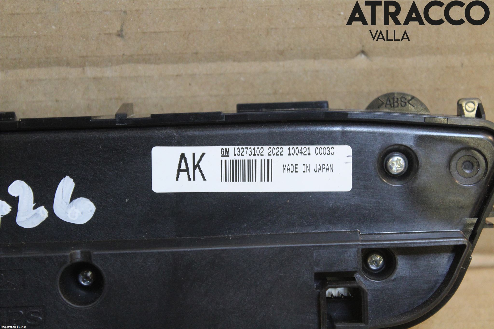 Opel INSIGNIA 09-16 Varme Ac Betjening-Display