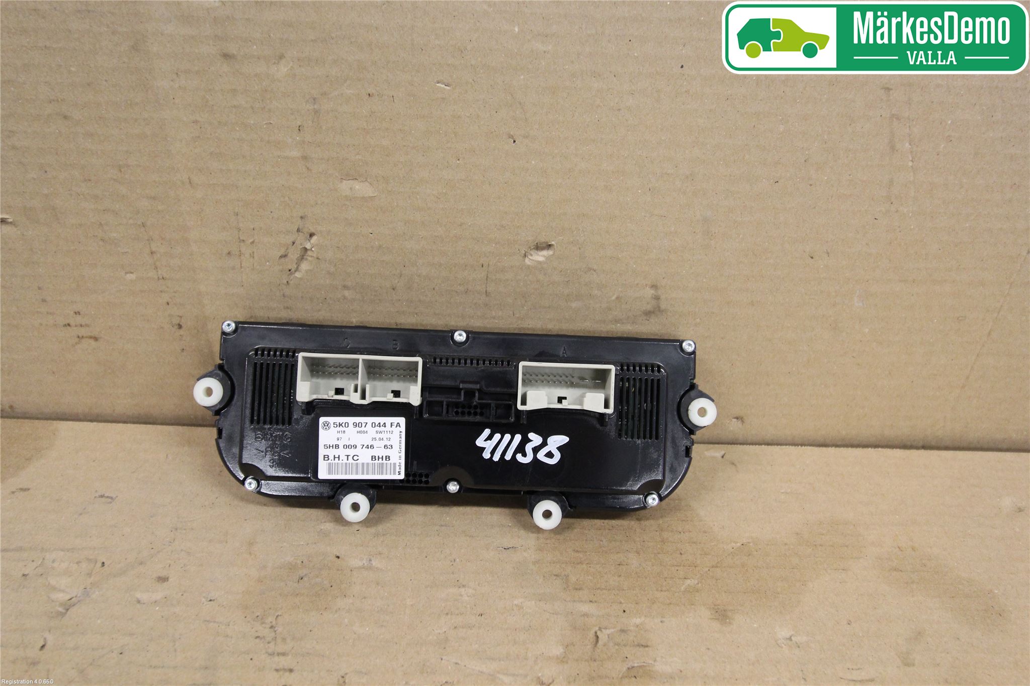 Volkswagen VW TIGUAN 07-16 Varme Ac Betjening-Display