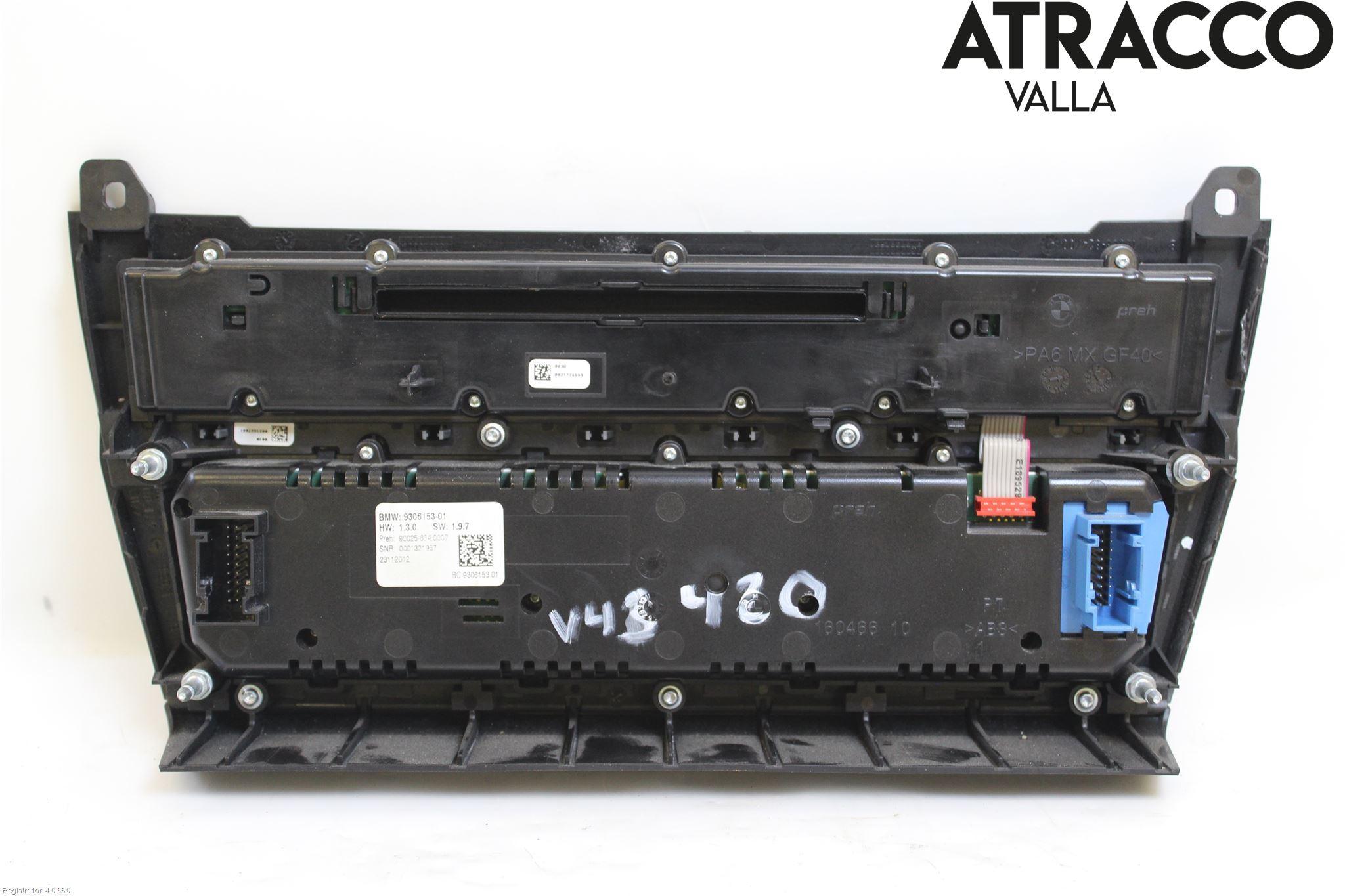 BMW 5 F10/F11/F18 09-17 Varme Ac Betjening-Display