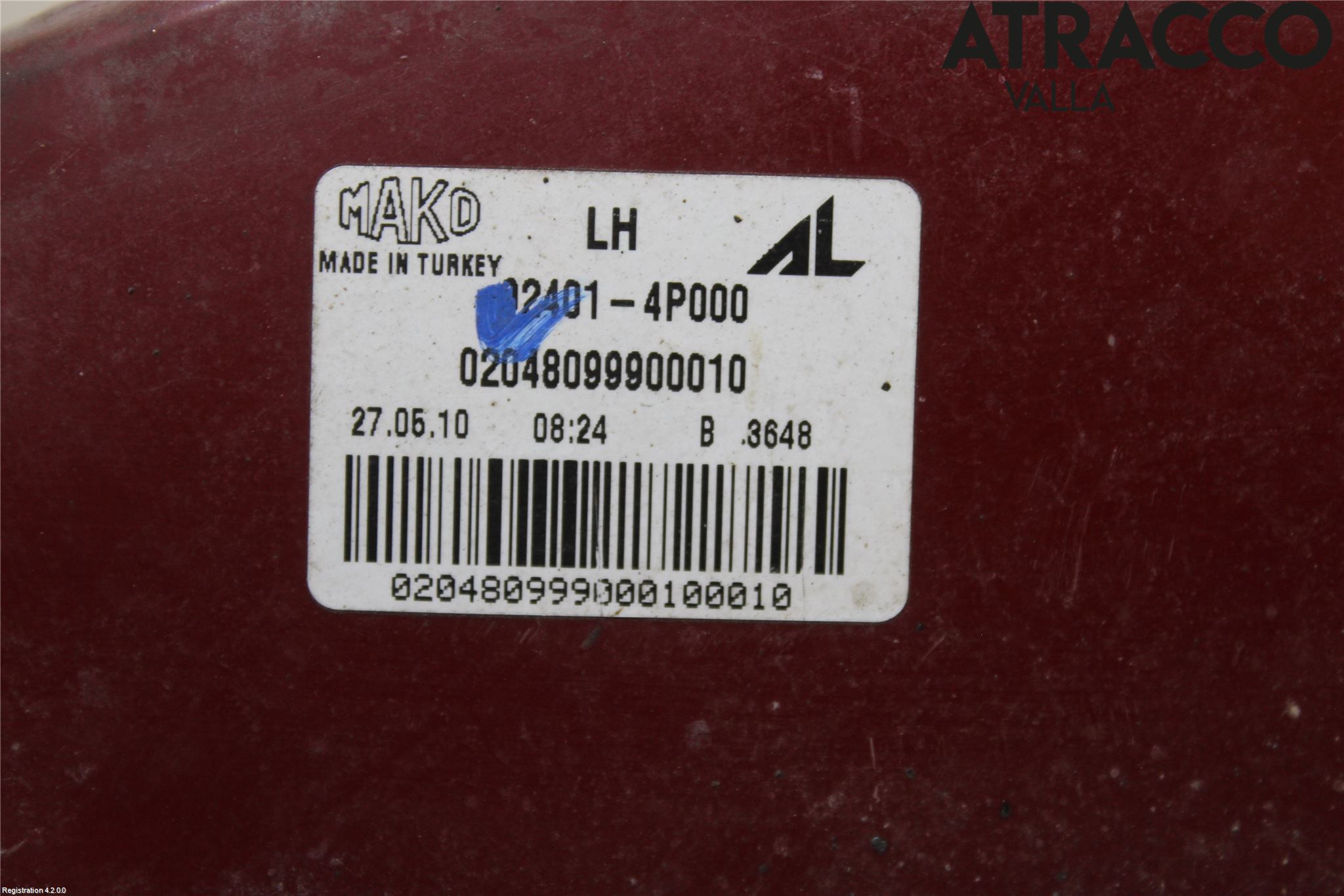 Hyundai i20 PB 09-14 Baklykt Venstre