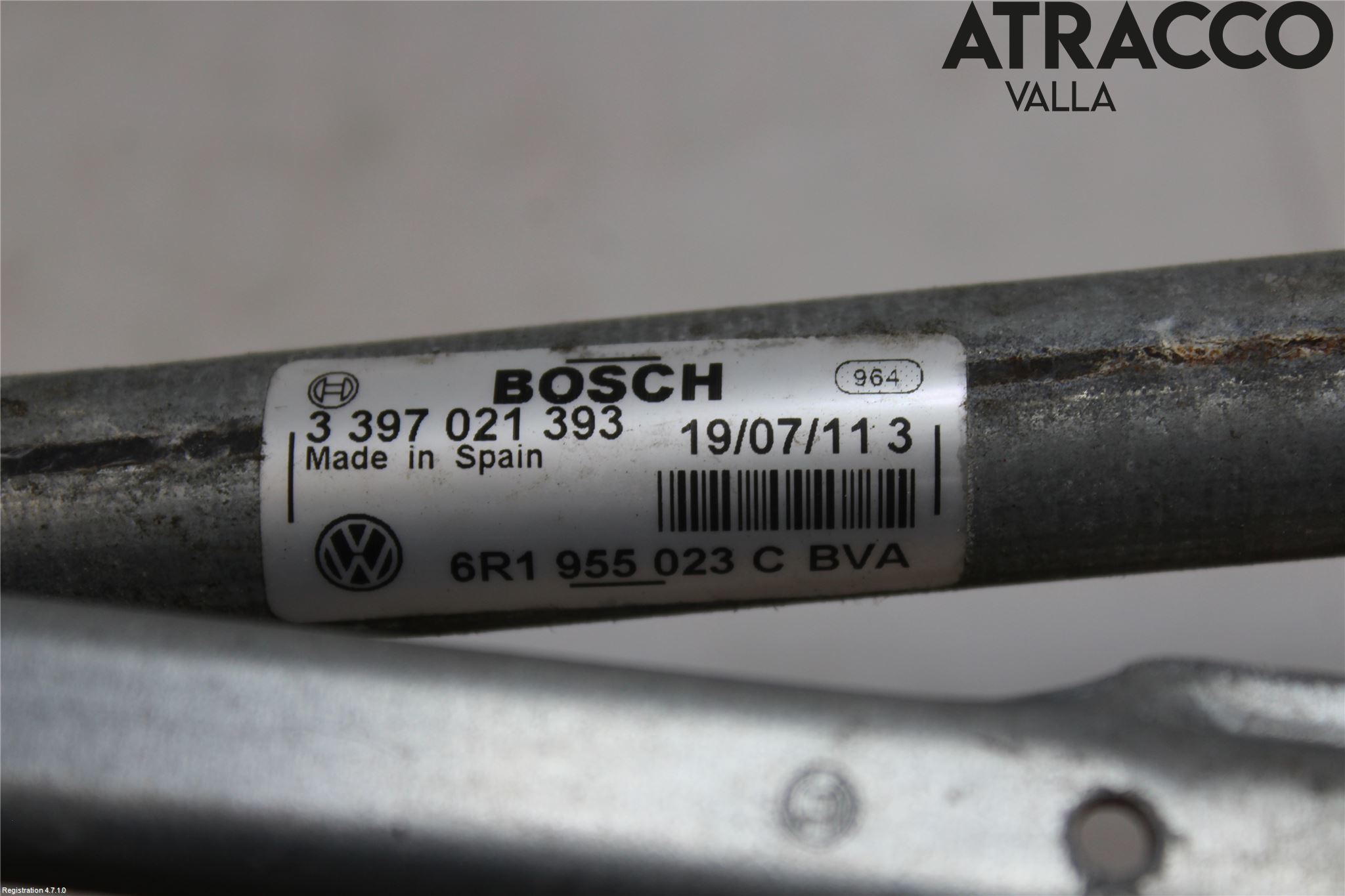 Volkswagen VW POLO 10-17 Viskeroverføring Frontrute