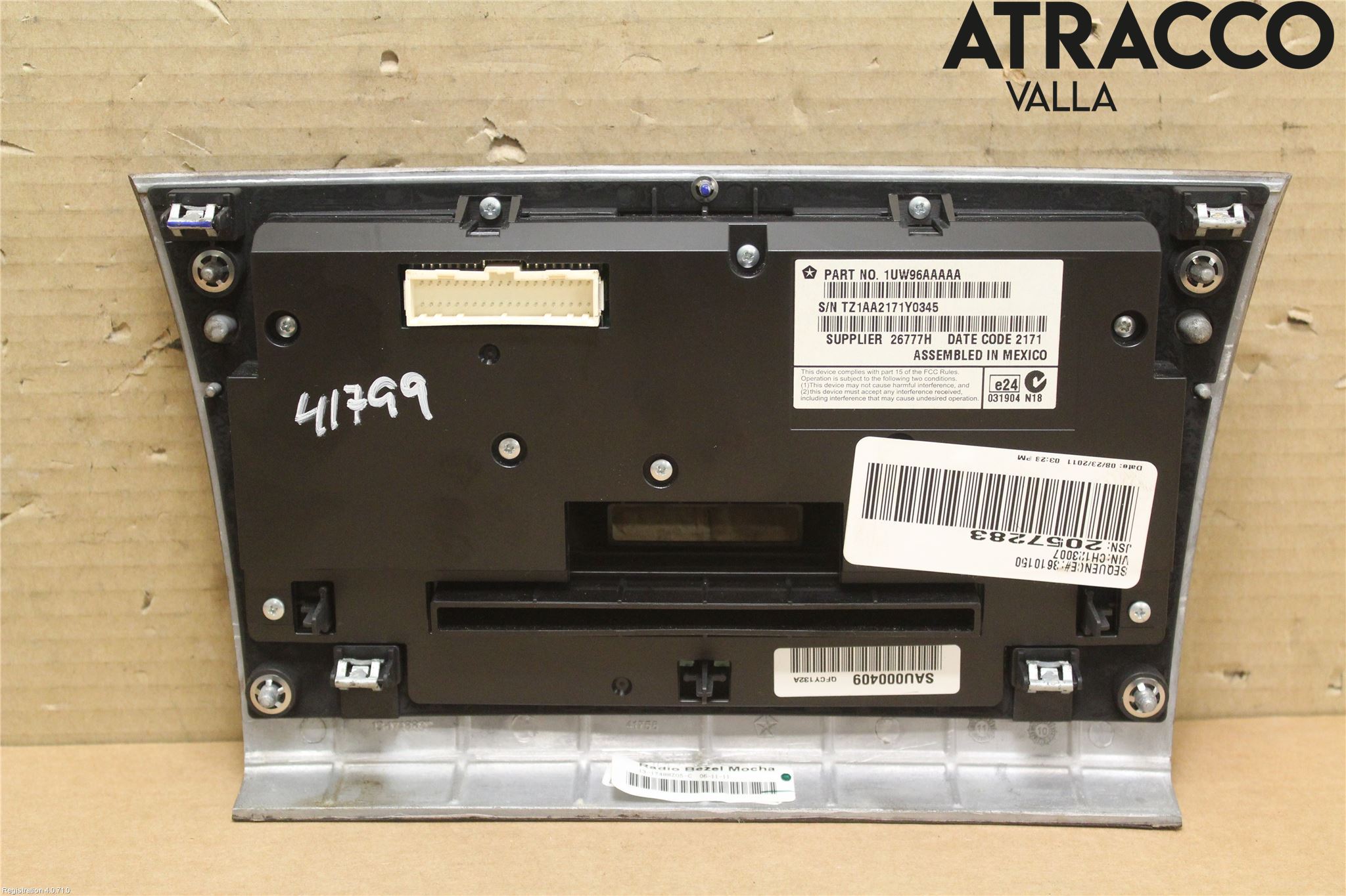Lancia THEMA Varme Ac Betjening-Display