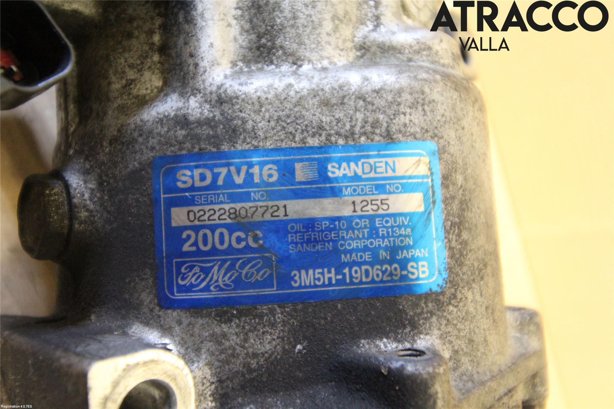 Mazda 3 I 07-08 Varme Ac Kompressor