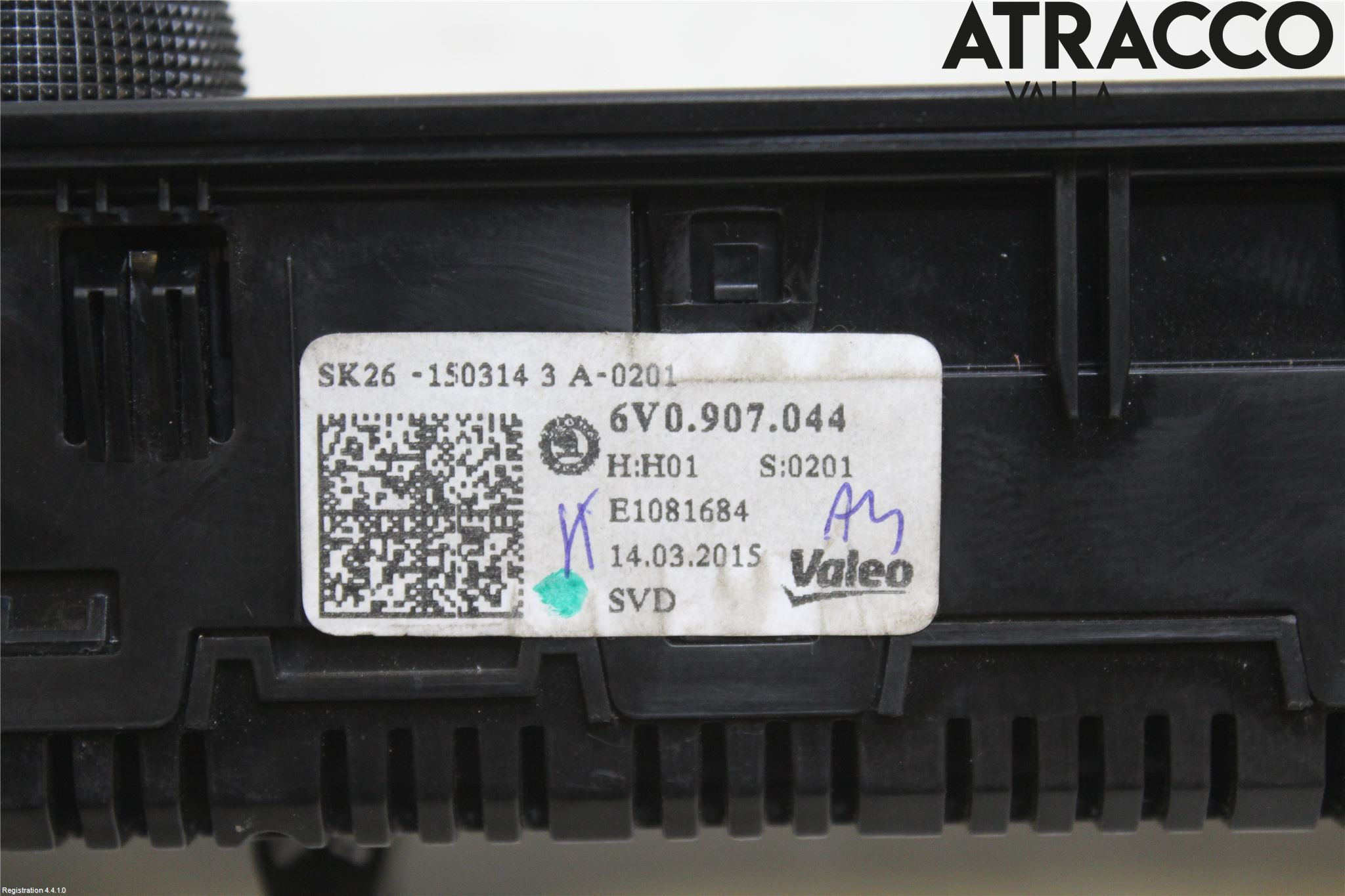 Skoda FABIA 15-21 Varme Ac Betjening-Display