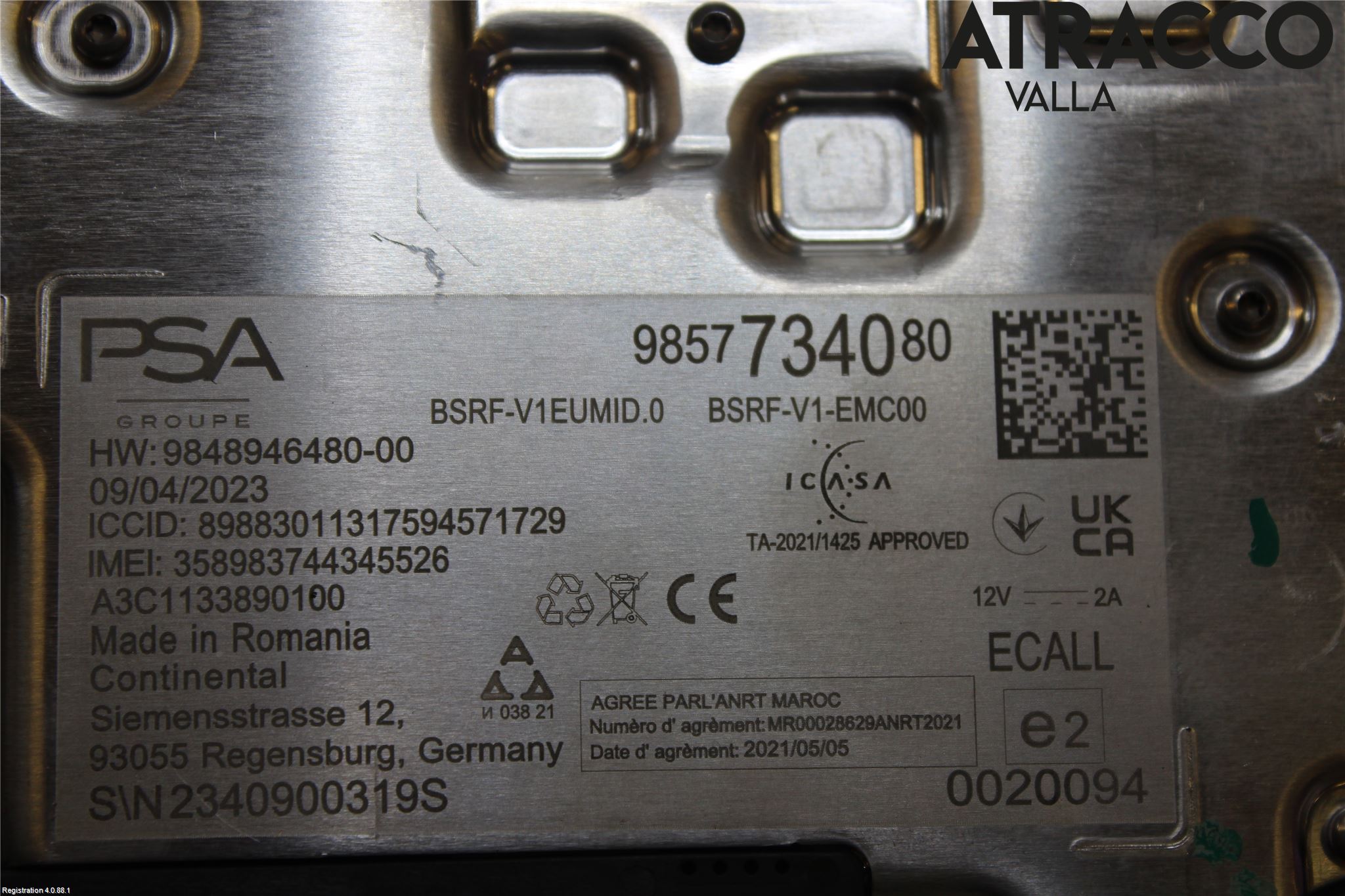 Peugeot 308/E-308 21- Stereo Antenne Radio-Tv