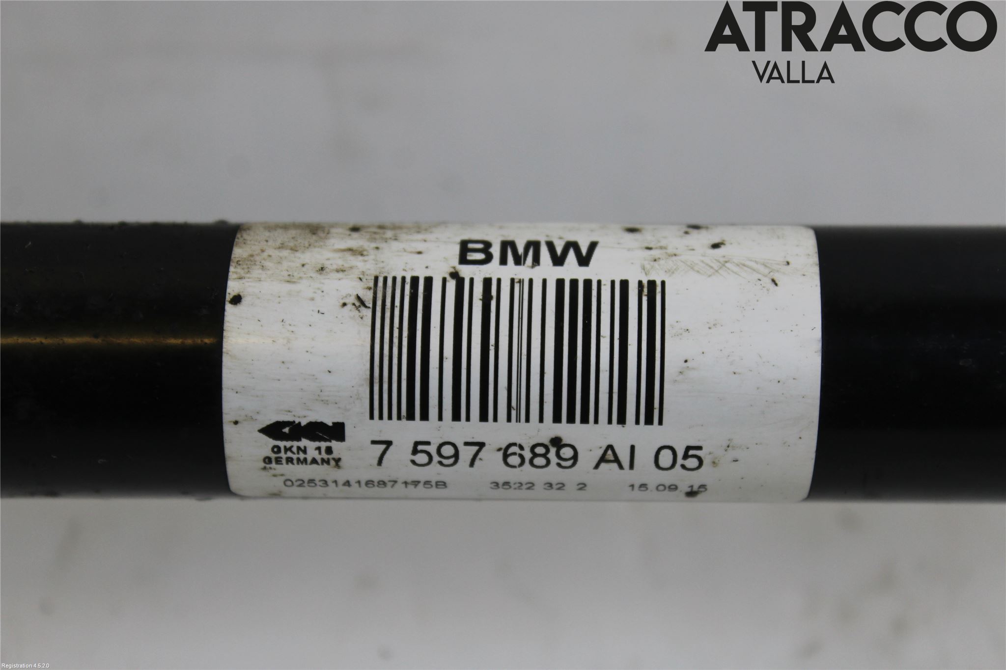 BMW 4 F32/F33/F82/F83 13-20 Drivaksel Bak Kompl Venstre