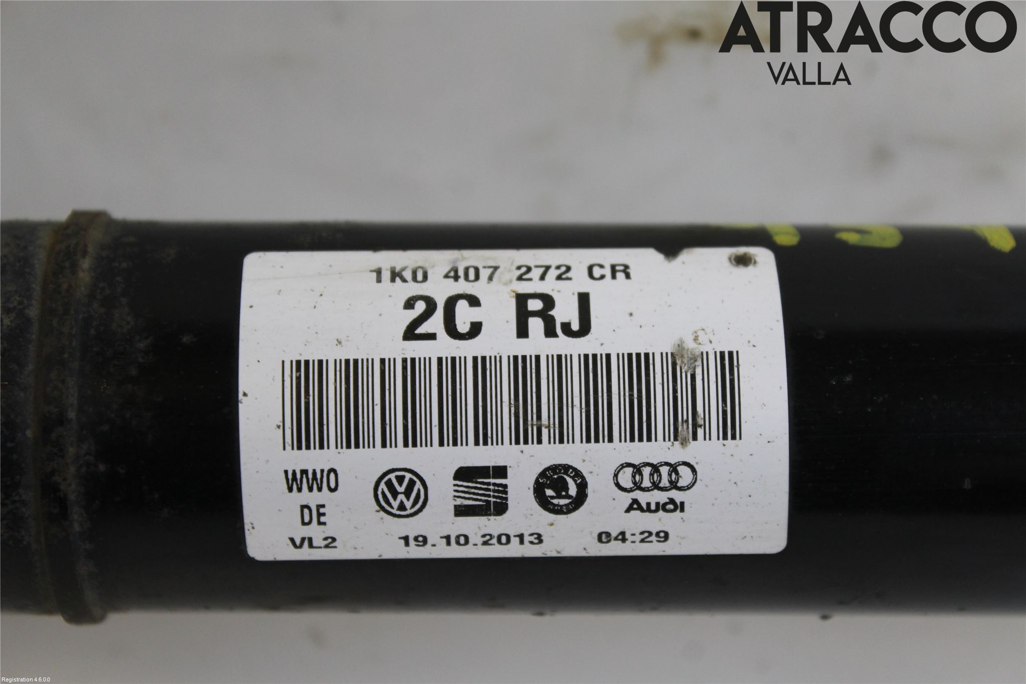 Volkswagen VW PASSAT 11-14 Drivaksel Foran Kompl Høyre