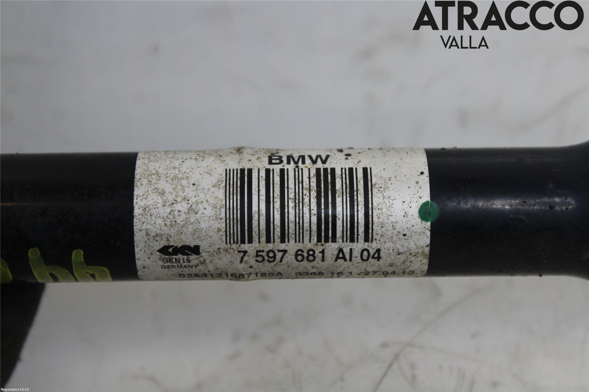 BMW 1 F20/F21 11-19 Drivaksel Bak Kompl Venstre