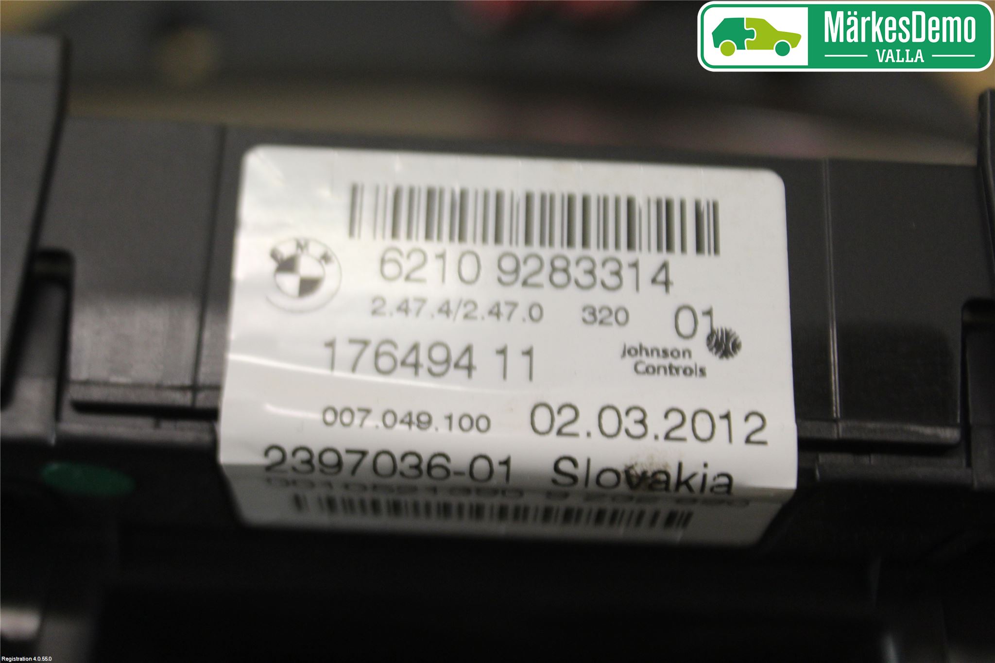 BMW 3 F30/F31/F80 12-19 Instr Kombinert