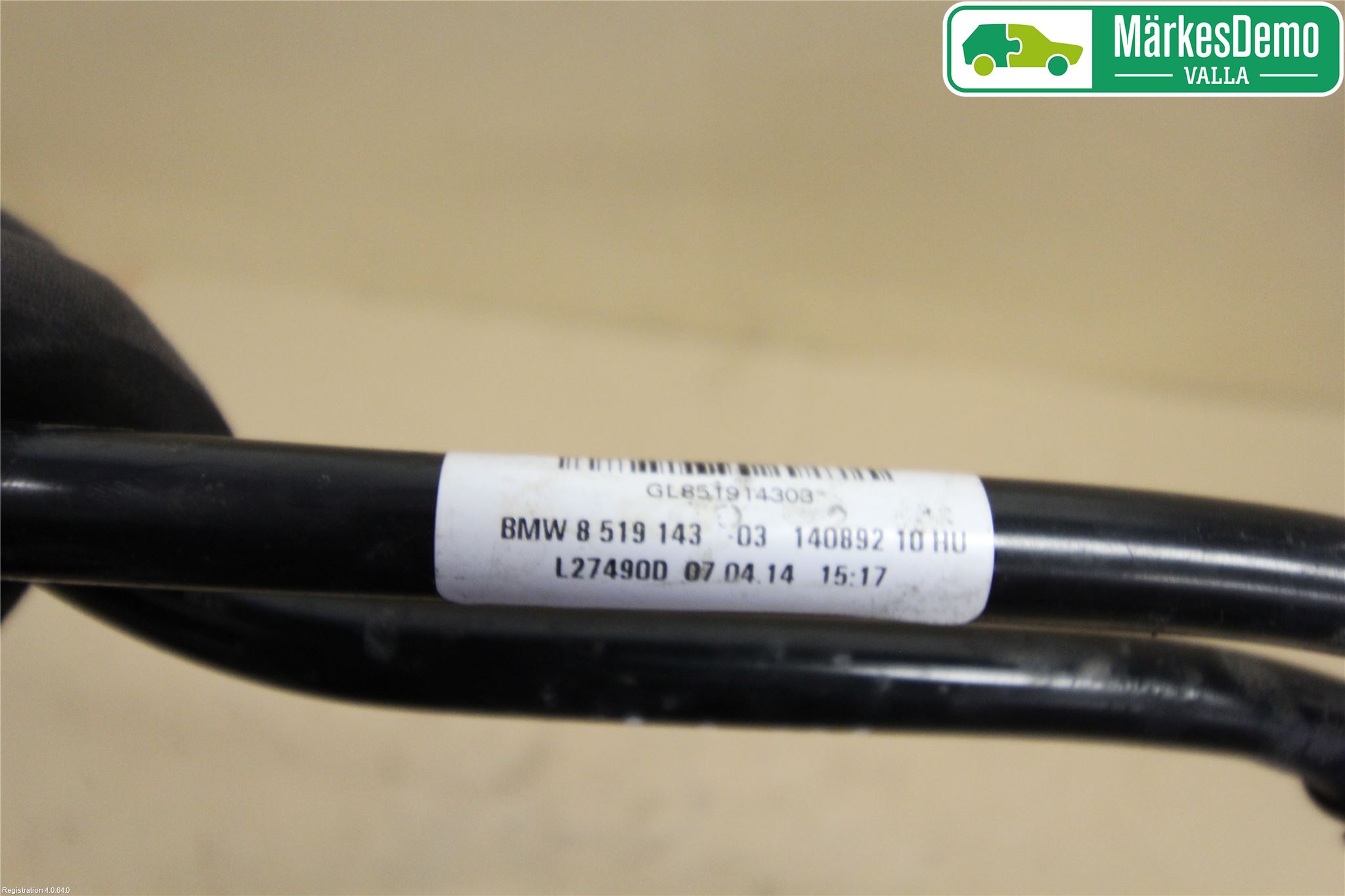 BMW 5 F10/F11/F18 09-17 Gearkasse Oljerør-Slange