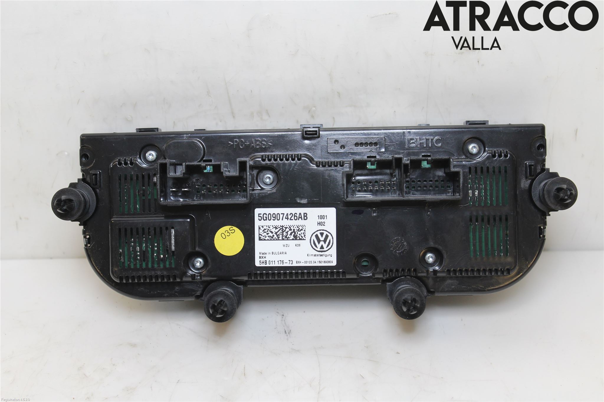 Volkswagen VW GOLF / E-GOLF VII 13-20 Varme Ac Betjening-Display