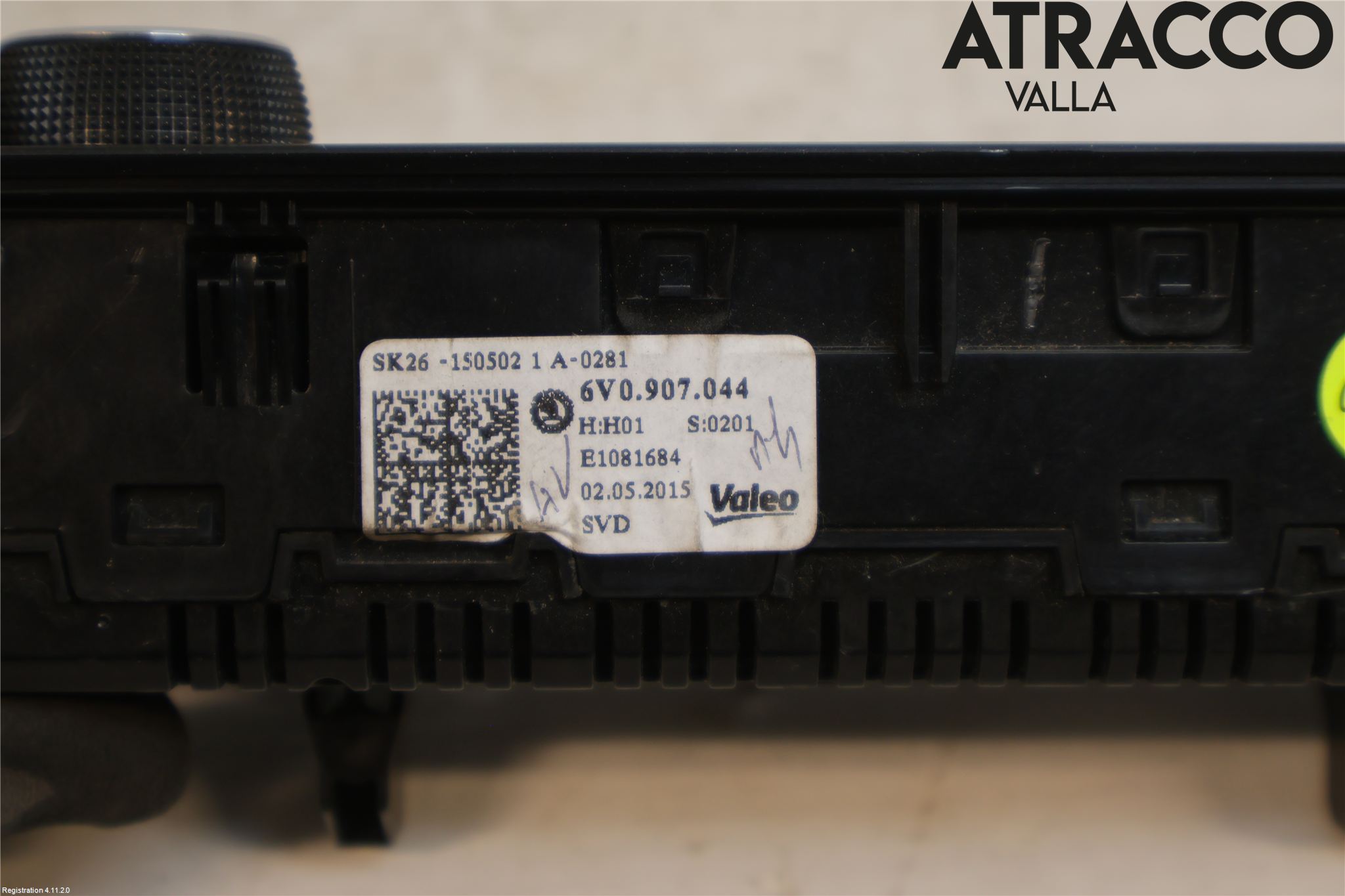 Skoda FABIA 15-21 Varme Ac Betjening-Display