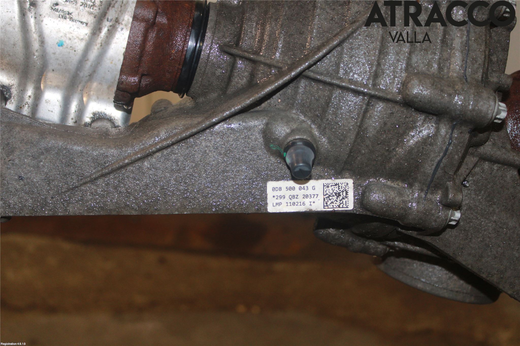 Audi A4/S4 B9 16-19 Bakaksel Kardang Bak -Diff