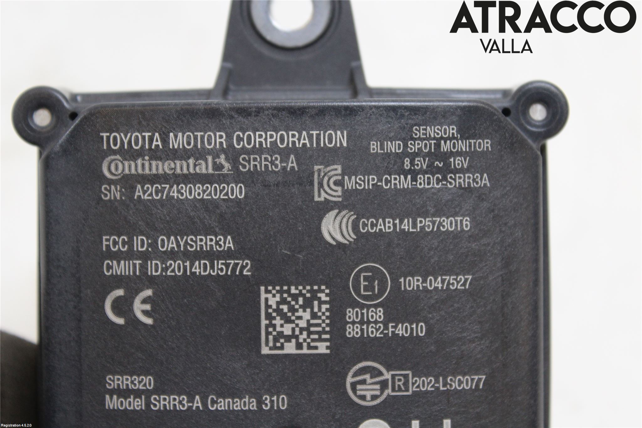 Toyota C-HR 16-23 Sensor Kollisjonsbeskyttelse