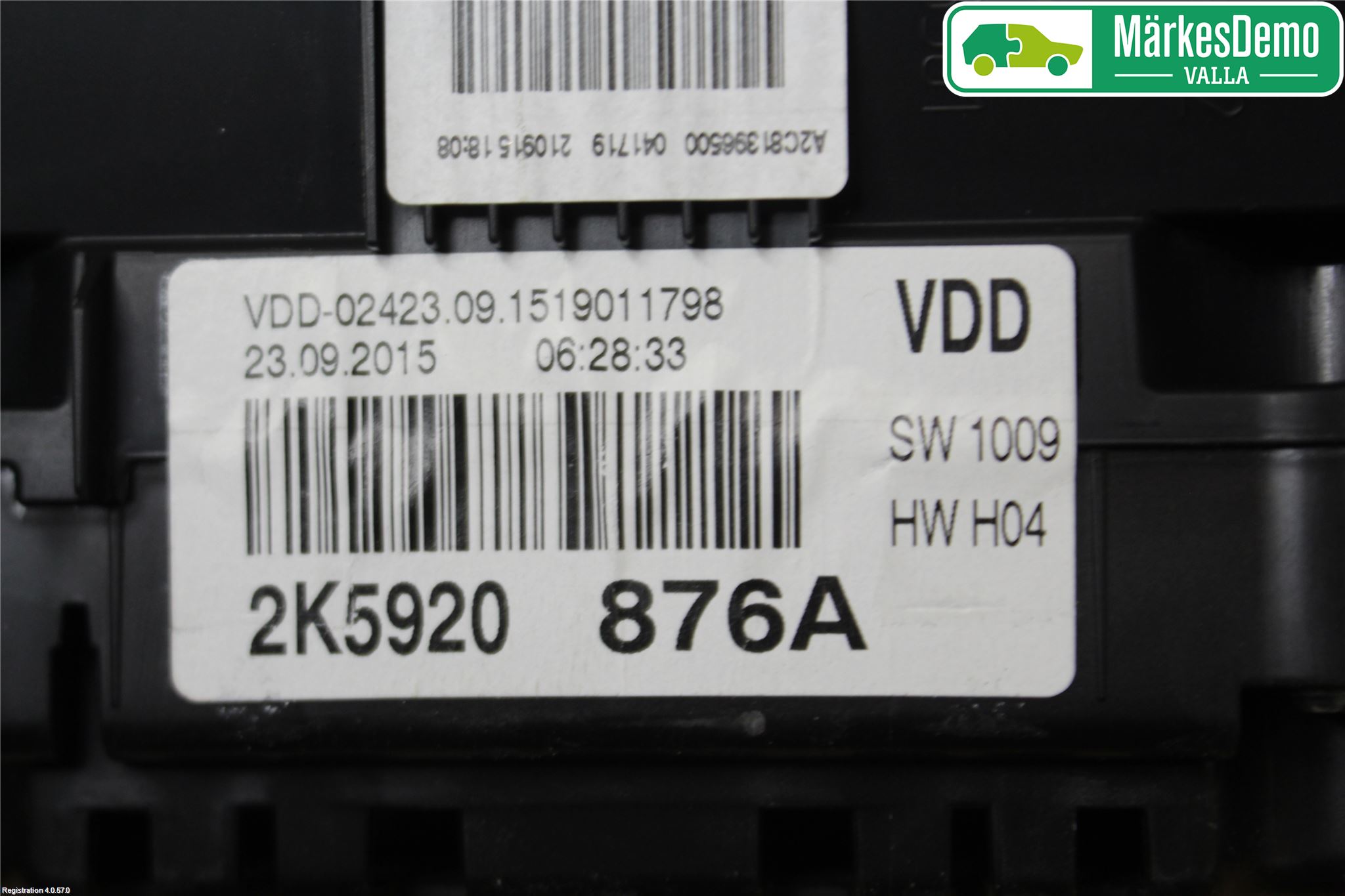 Volkswagen VW CADDY 16-20 Instr Kombinert