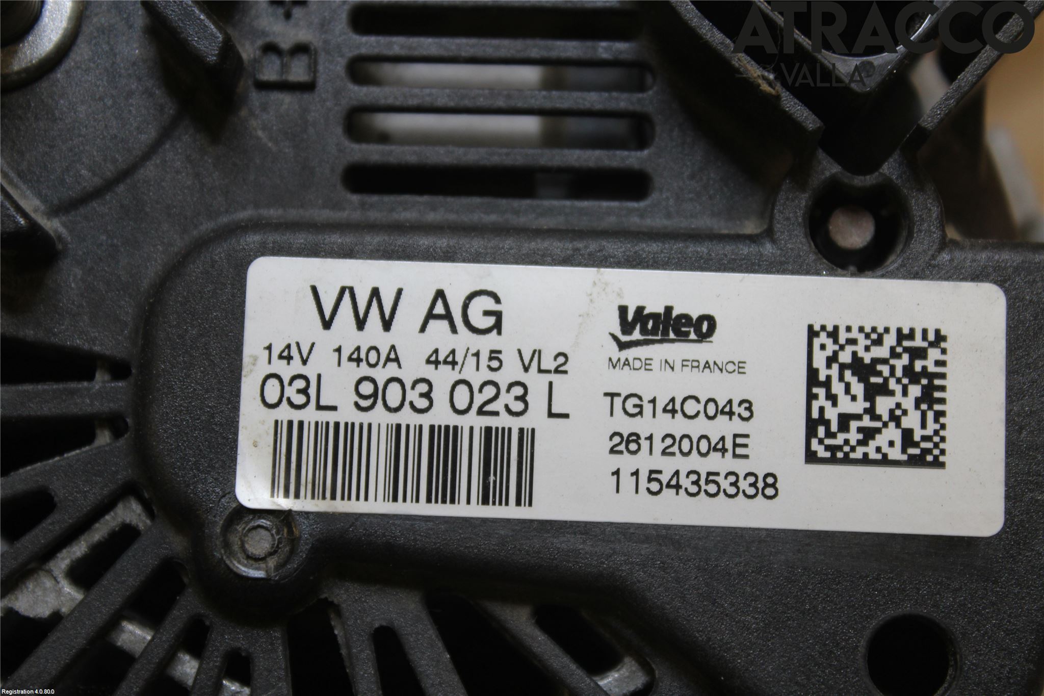 Volkswagen VW TIGUAN 07-16 Dynamo