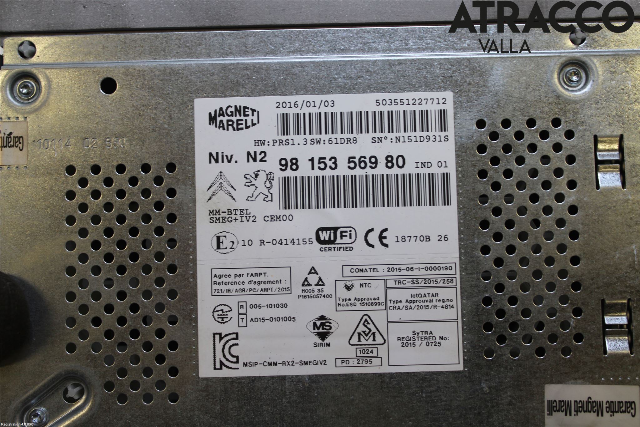 Citroen C4 II 11-18 Stereo Radio Med Cd
