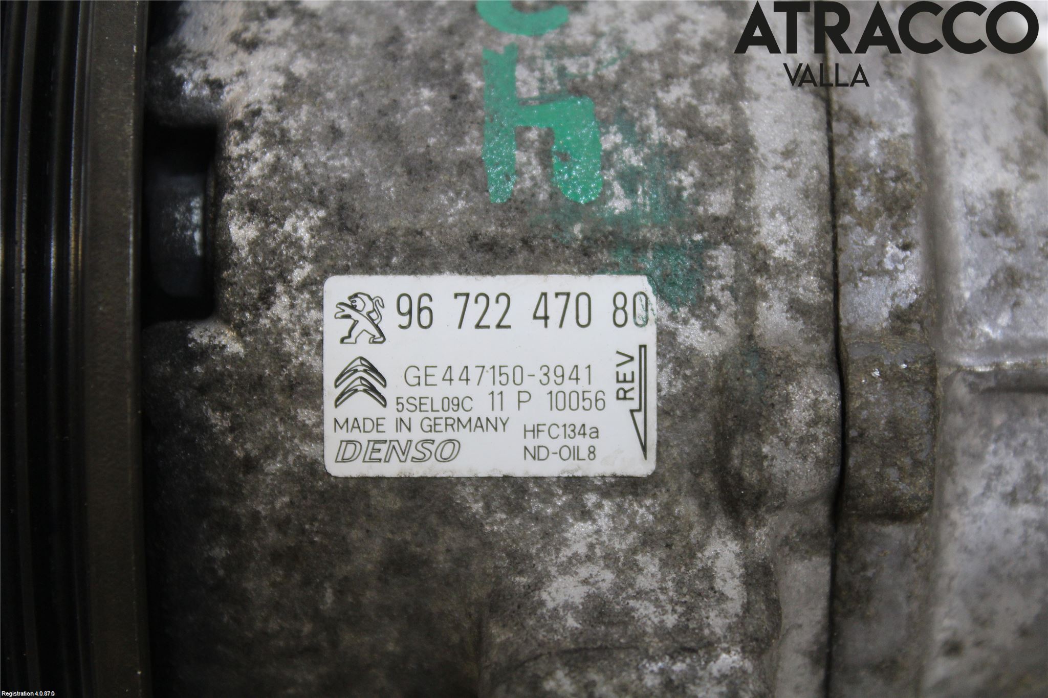 Peugeot 208 12-15 Varme Ac Kompressor