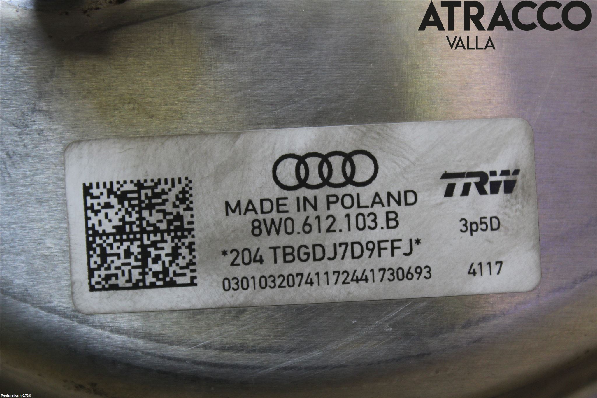 Audi A4/S4 B9 16-19 Bremseservo