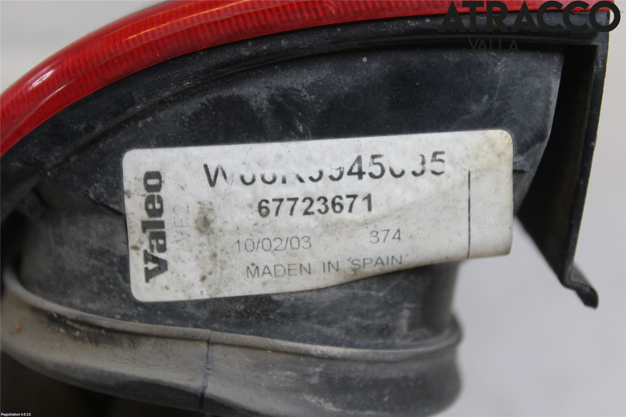 Volkswagen VW CADDY SKÅP    96-03 Baklykt Venstre