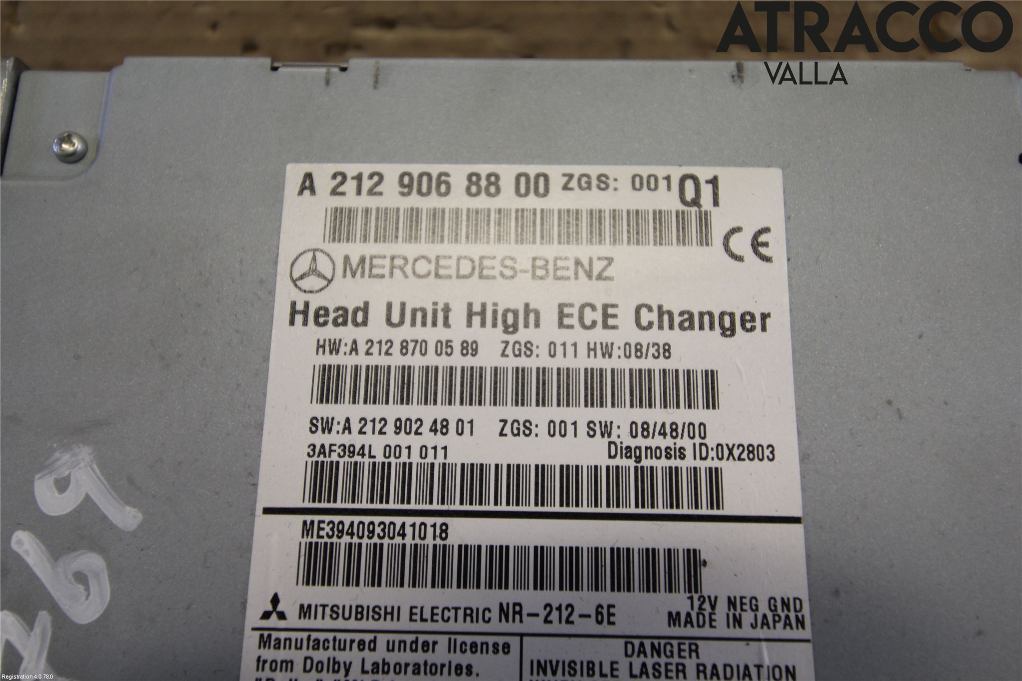 Mercedes-Benz MB E-KLASS (W212) 09-16 Stereo Radio Med Cd