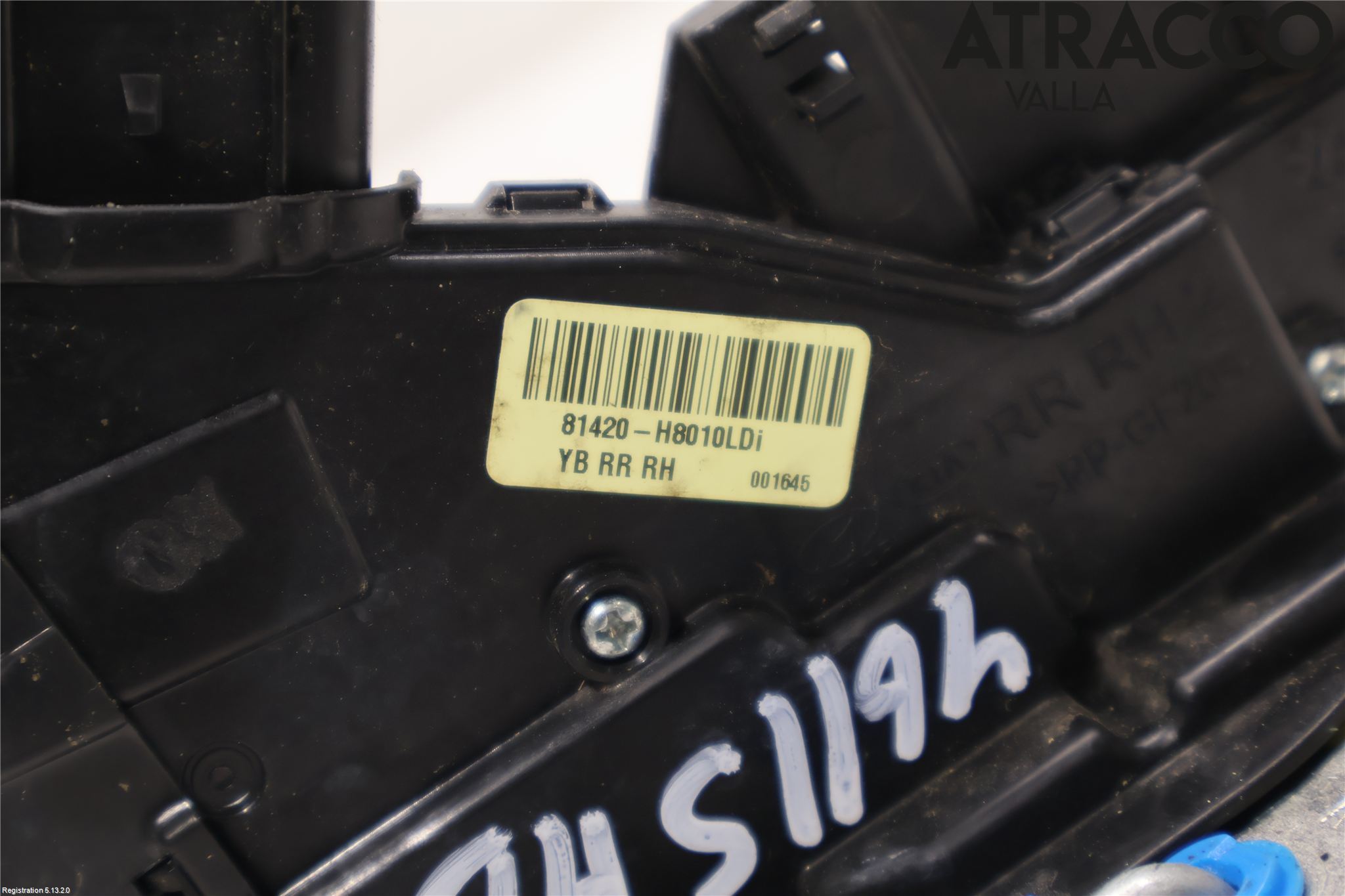 Kia RIO 17- Dørlås - Låsekasse