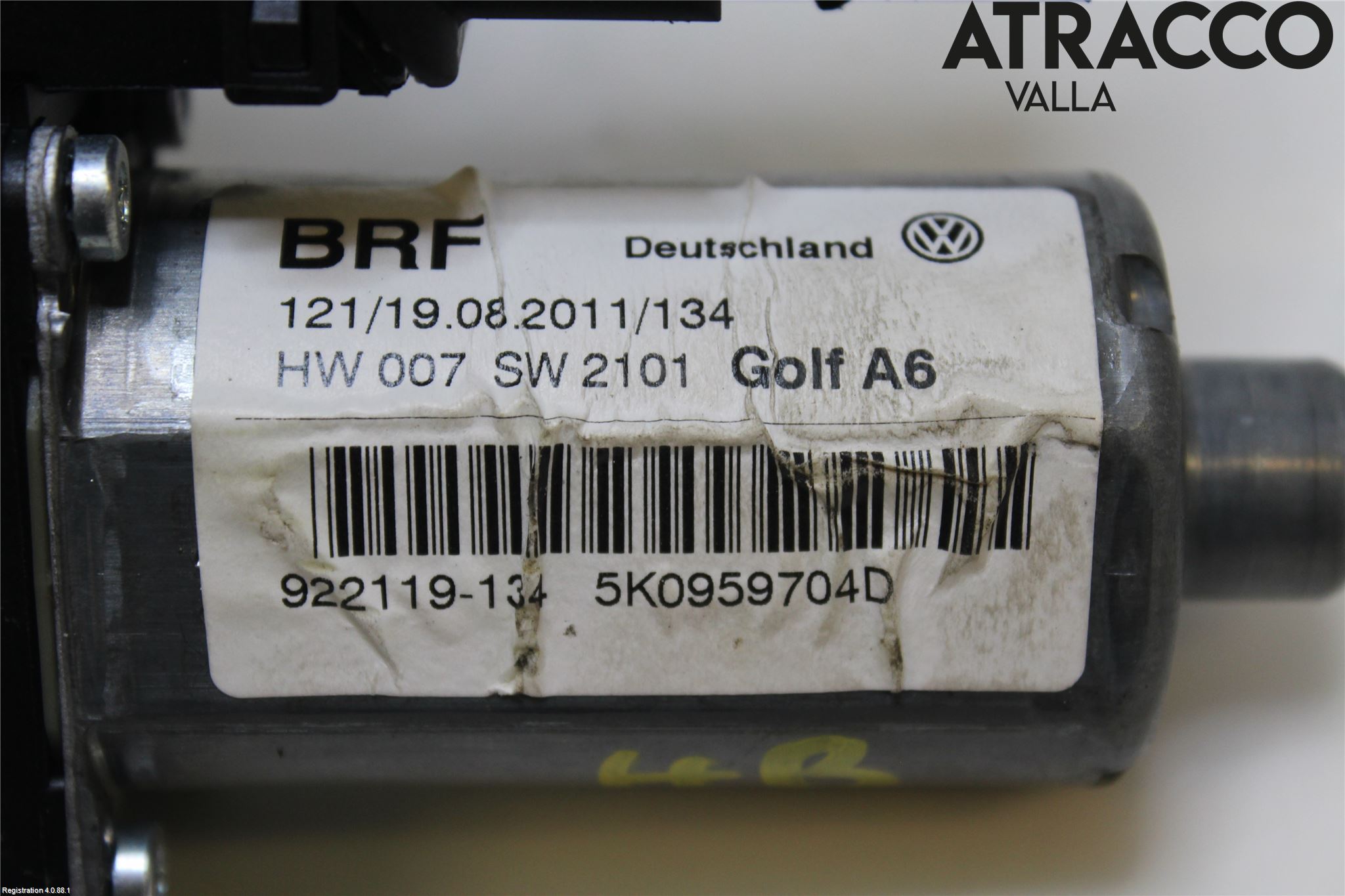 Volkswagen VW GOLF VI 09-13 Vindusheismotor