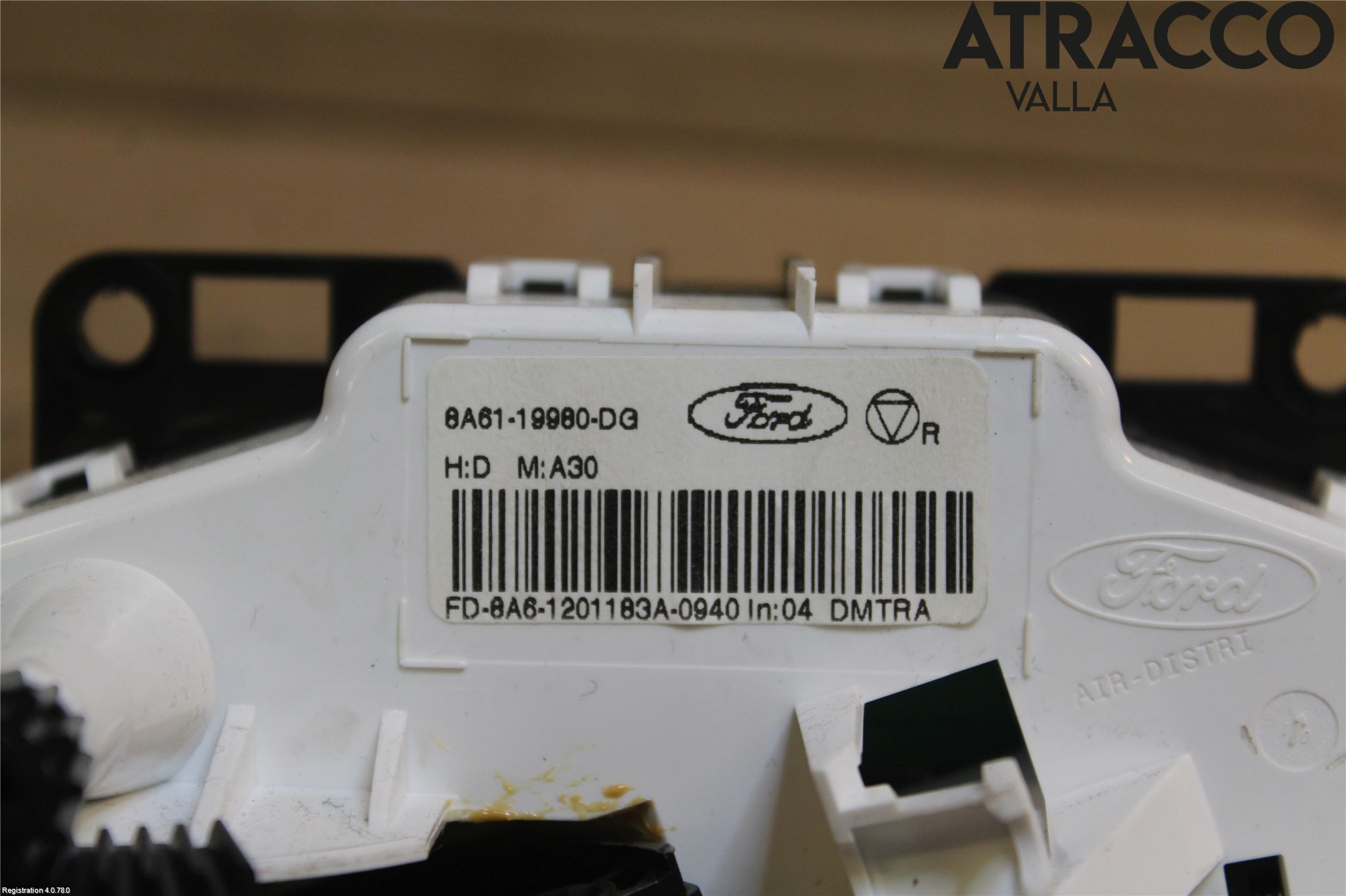 Ford FIESTA 09-12 Varme Ac Betjening-Display